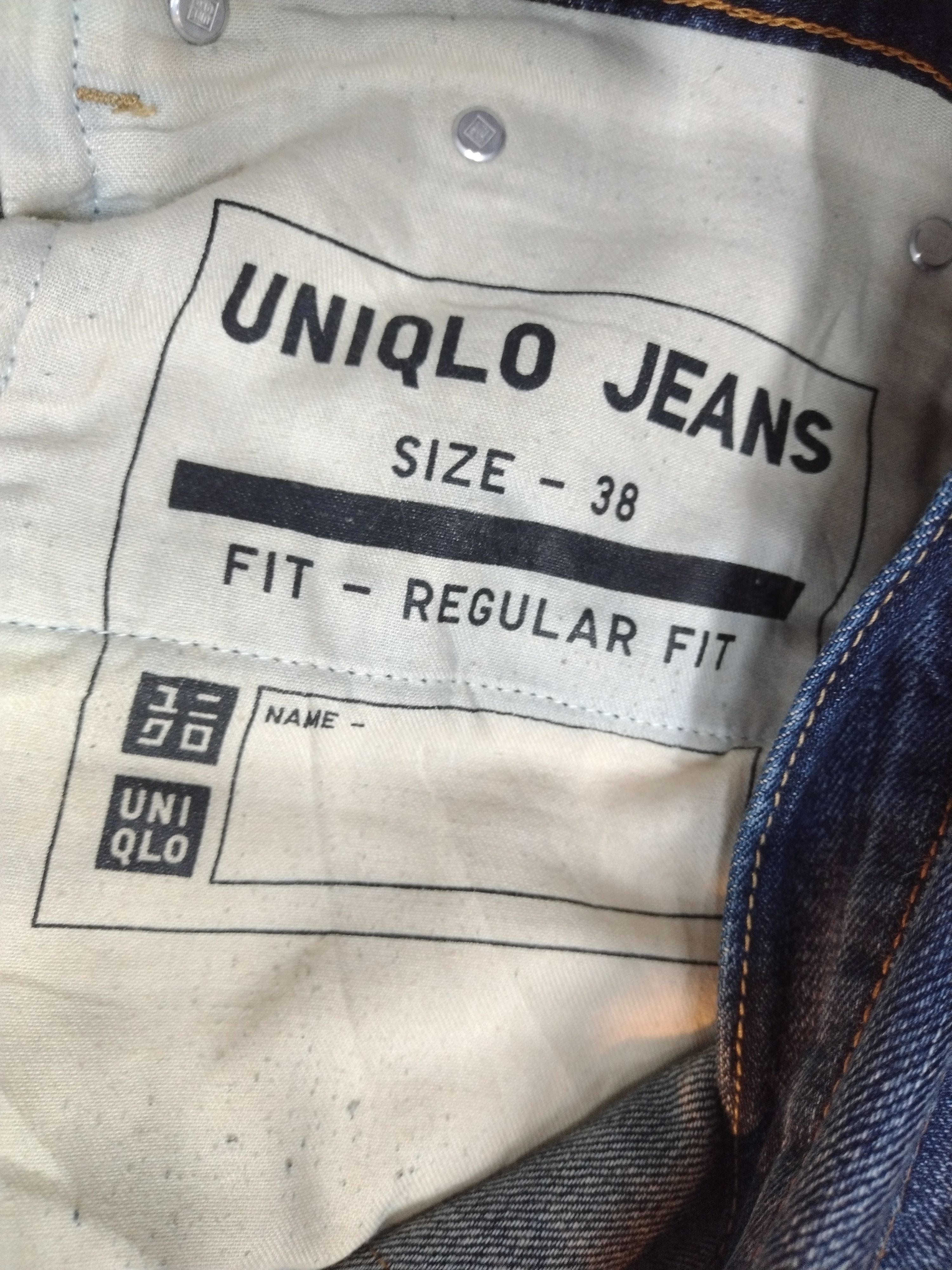 Japanese Brand × Jun Takahashi × Uniqlo Big Size SELVEDGE Uniqlo Nice Faded Patina Regular Fit Jeans Size US 40 / EU 56 - 11 Thumbnail