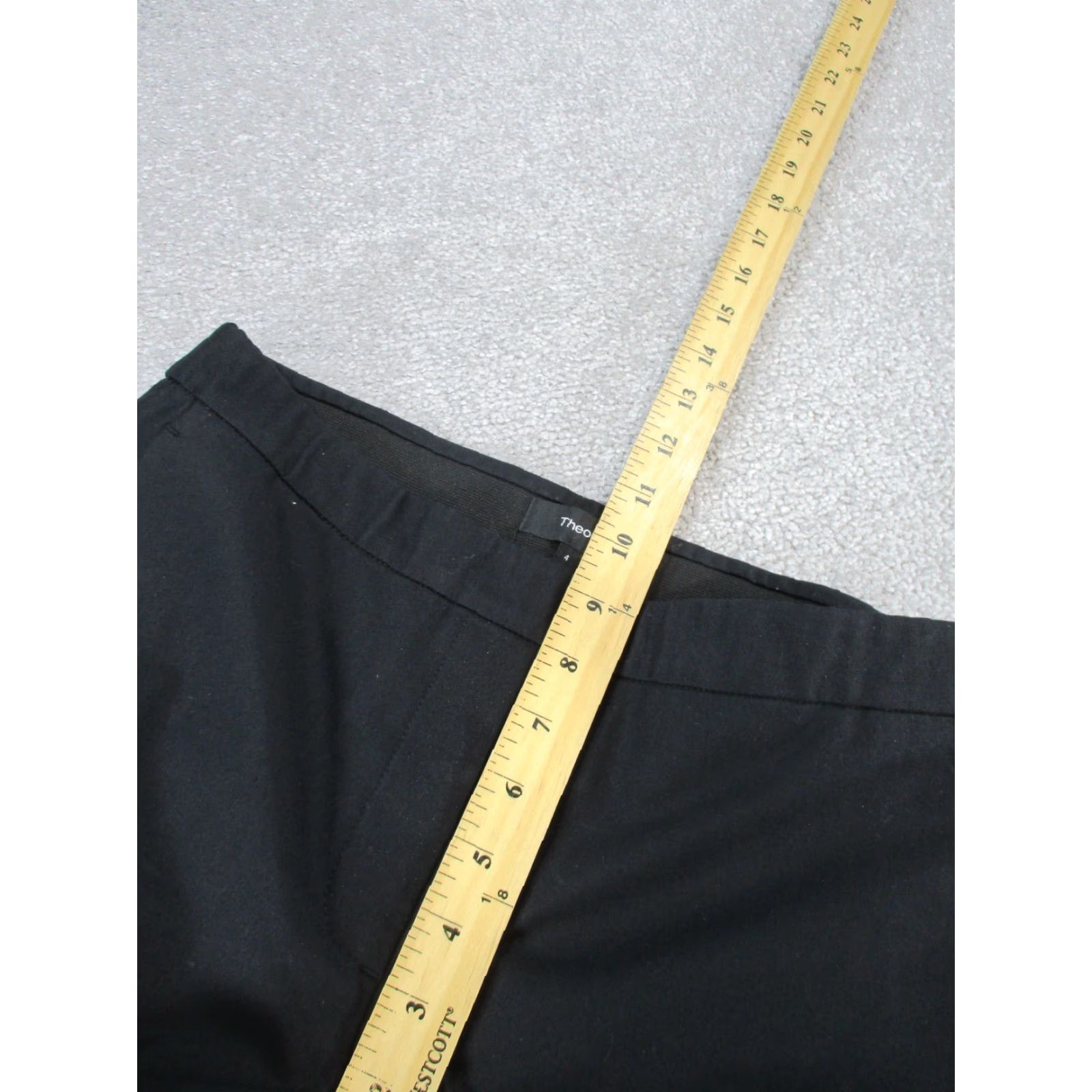Theory Theory Pants Womens 4 Black Slim Pull On Denim Twill Skinny Ankle Womens 90s? (no) Size 27" / US 4 / IT 40 - 7 Thumbnail