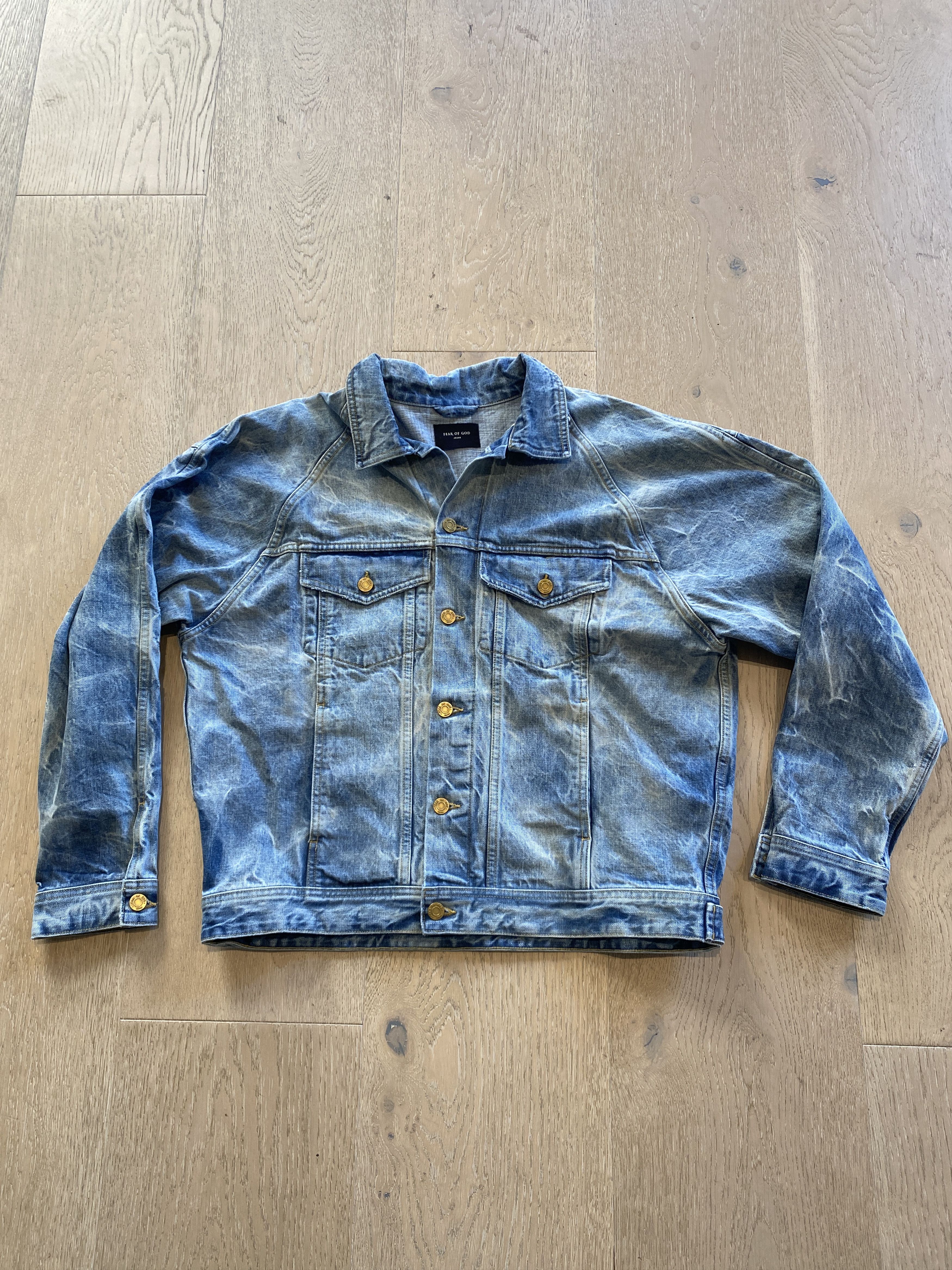 Fear of God HOLY WATER $1300 NEW FIFTH DENIM JACKET FEAR OF GOD