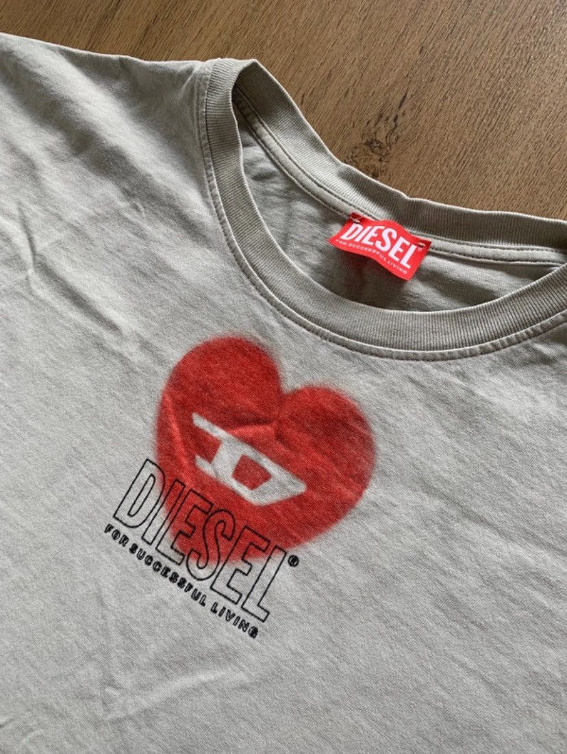 Diesel T-shirt Diesel T-BUXT-N4 Grey Size US XXL / EU 58 / 5 - 2 Thumbnail