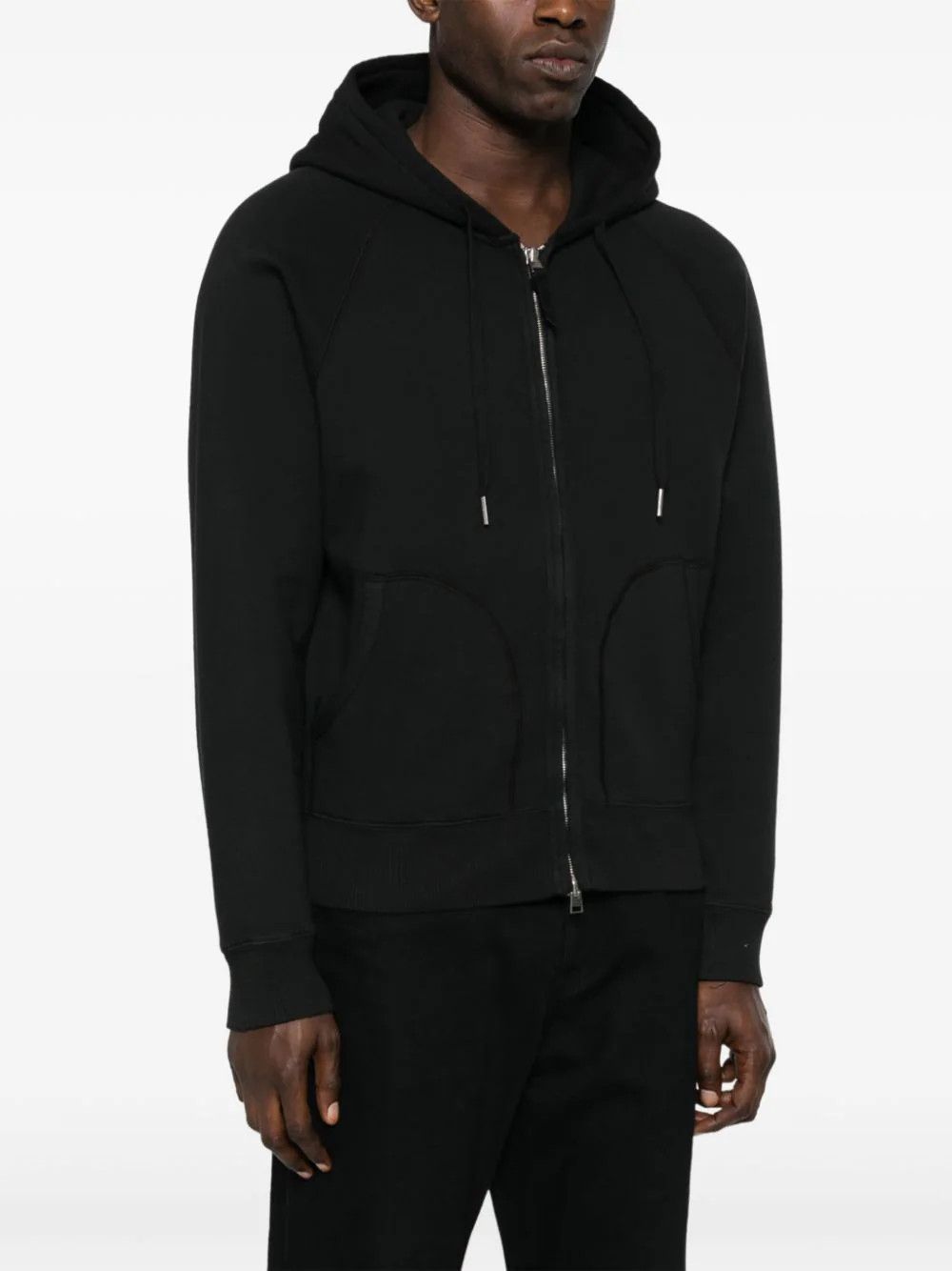 Tom Ford o1loc1c0724 TFJ255 Zip Hoodie in Black Size US S / EU 44-46 / 1 - 3 Thumbnail