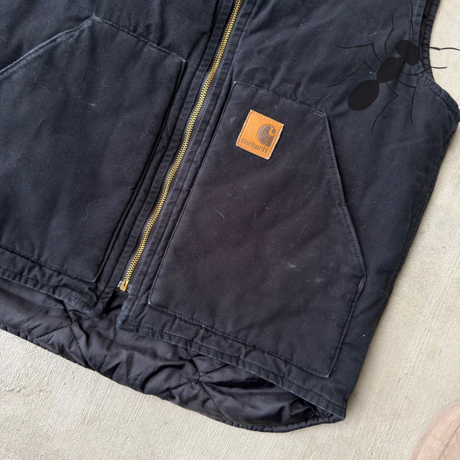 Carhartt × Vintage Carhartt V300 black work wear vest Size US M / EU 48-50 / 2 - 2 Thumbnail