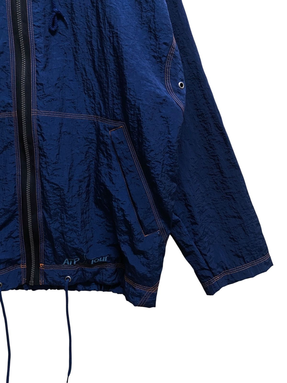 Adidas Very Rare Vintage Brand Adidas ATP Tour Nylon Hoodie 2000s Size US S / EU 44-46 / 1 - 10 Thumbnail