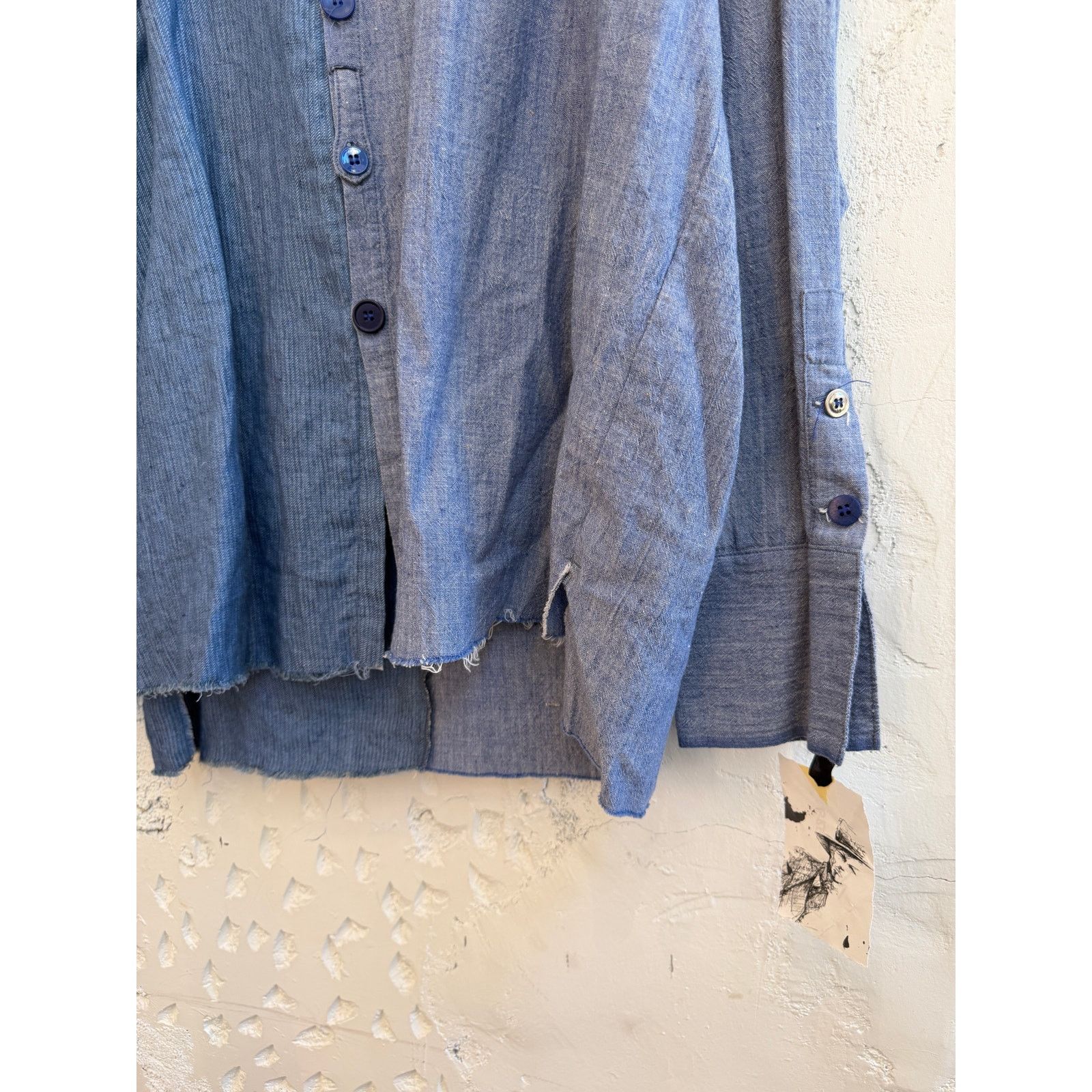 Greg Lauren Greg Lauren SAMPLE Split Linen Studio Shirt Size US XL / EU 56 / 4 - 2 Thumbnail