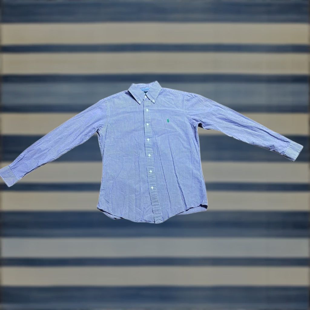 Ralph Lauren Ralph Lauren Purple & White Plaid Button-Down Long Sleeve Shirt Men's Small Size US S / EU 44-46 / 1 - 1 Thumbnail