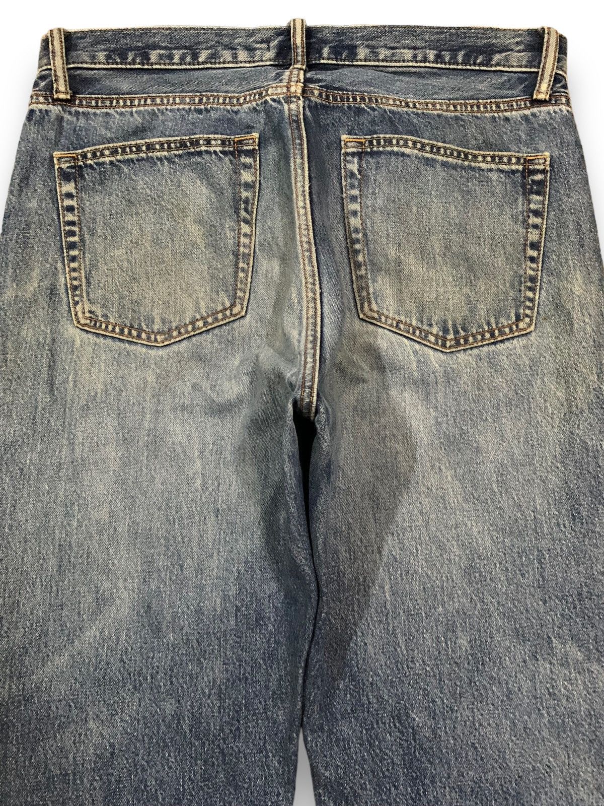 Uniqlo Vintage Uniqlo Dirt Mud Wash Straight Leg Distressed Jeans Size US 33 - 10 Thumbnail