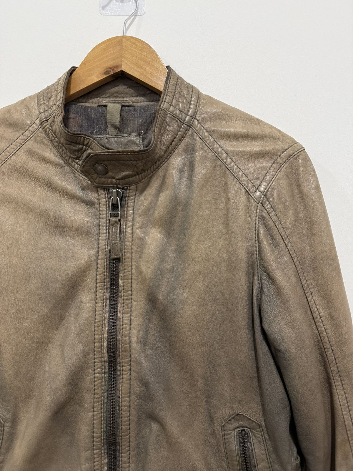 Vintage Natural faded The Jack Leather Jacket Size US S / EU 44-46 / 1 - 2 Thumbnail