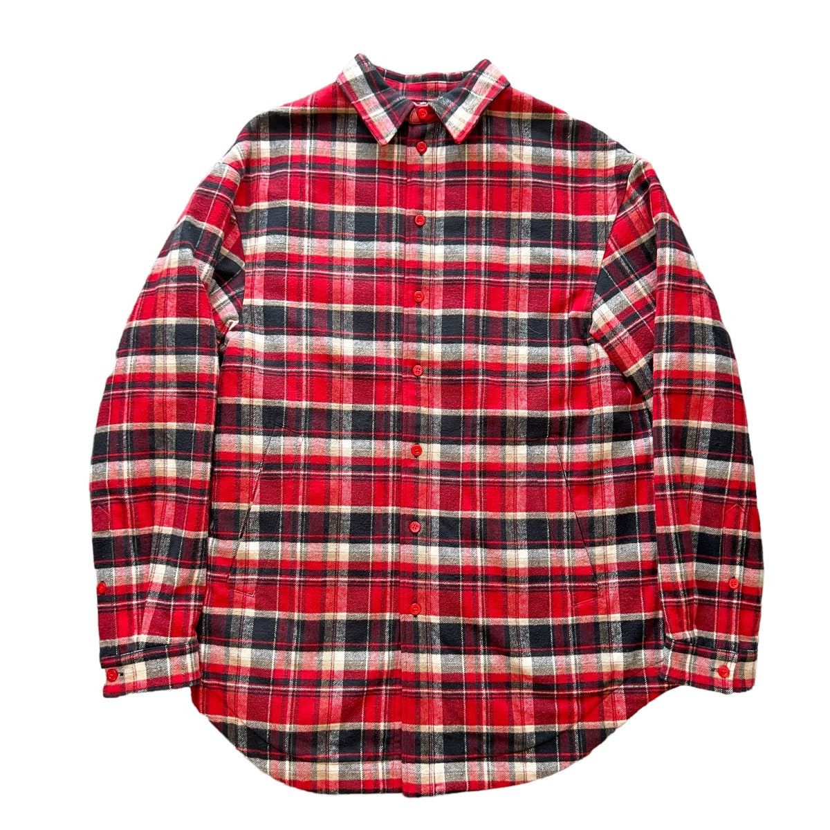 BALENCIAGA 2019AW OVERSIZED PLAID PADDED SHIRTS JACKET - Outerwear