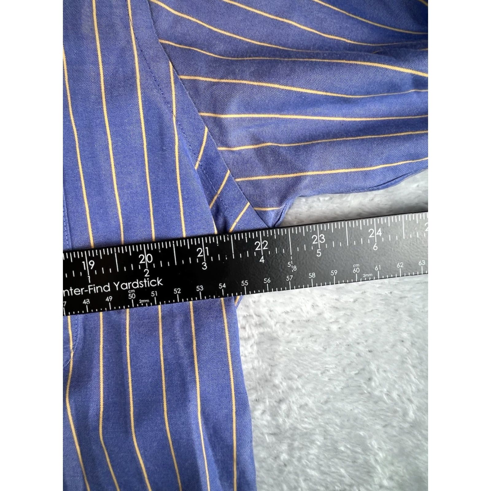 Orvis Orvis Button-Down Shirt Mens M Blue Striped Preppy Formal Office Casual Shirt Button-Up Long Sleeve Size 40R - 4 Thumbnail
