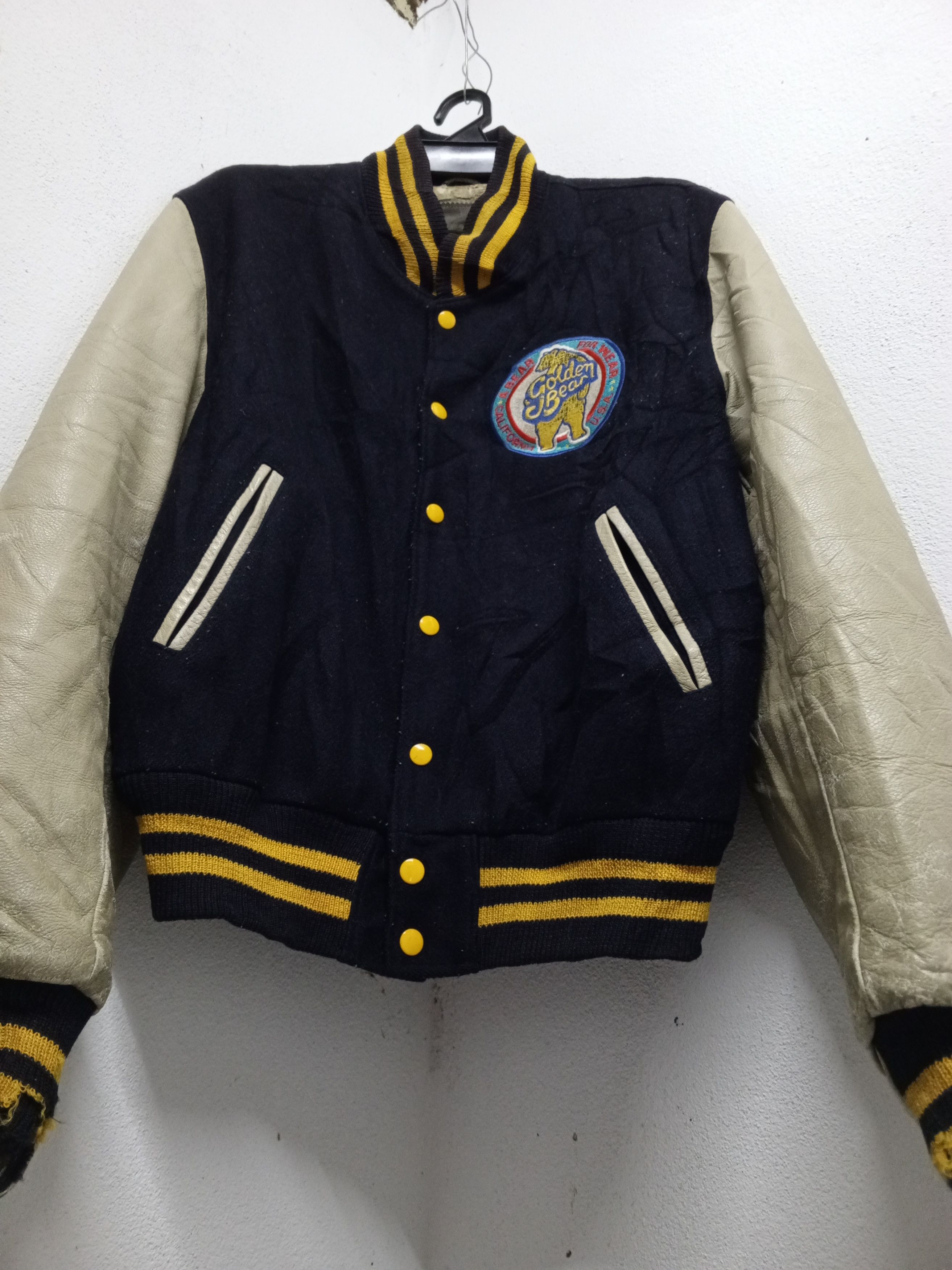 Golden Bear × Vintage Golden bear big logo vtg varsity jacket Size US L / EU 52-54 / 3 - 6 Thumbnail