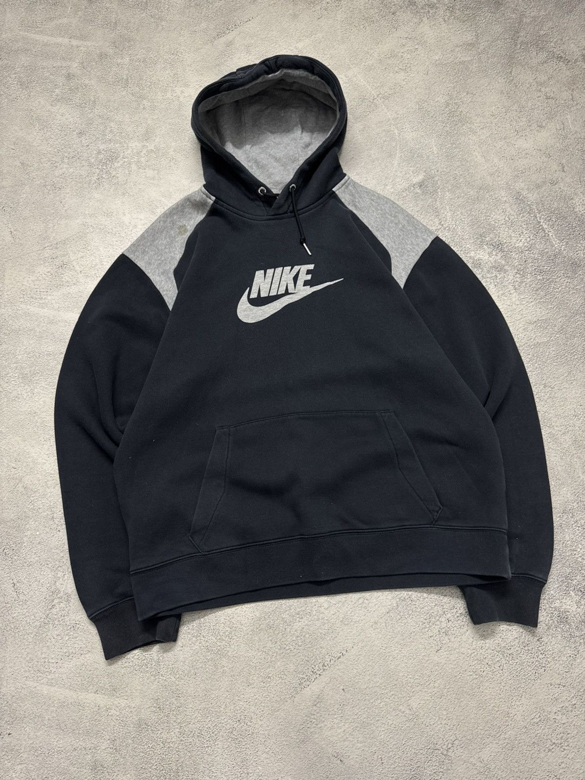 Nike Vintage Y2K Nike Big Swoosh Hoodie 00’s Size US L / EU 52-54 / 3 - 3 Thumbnail