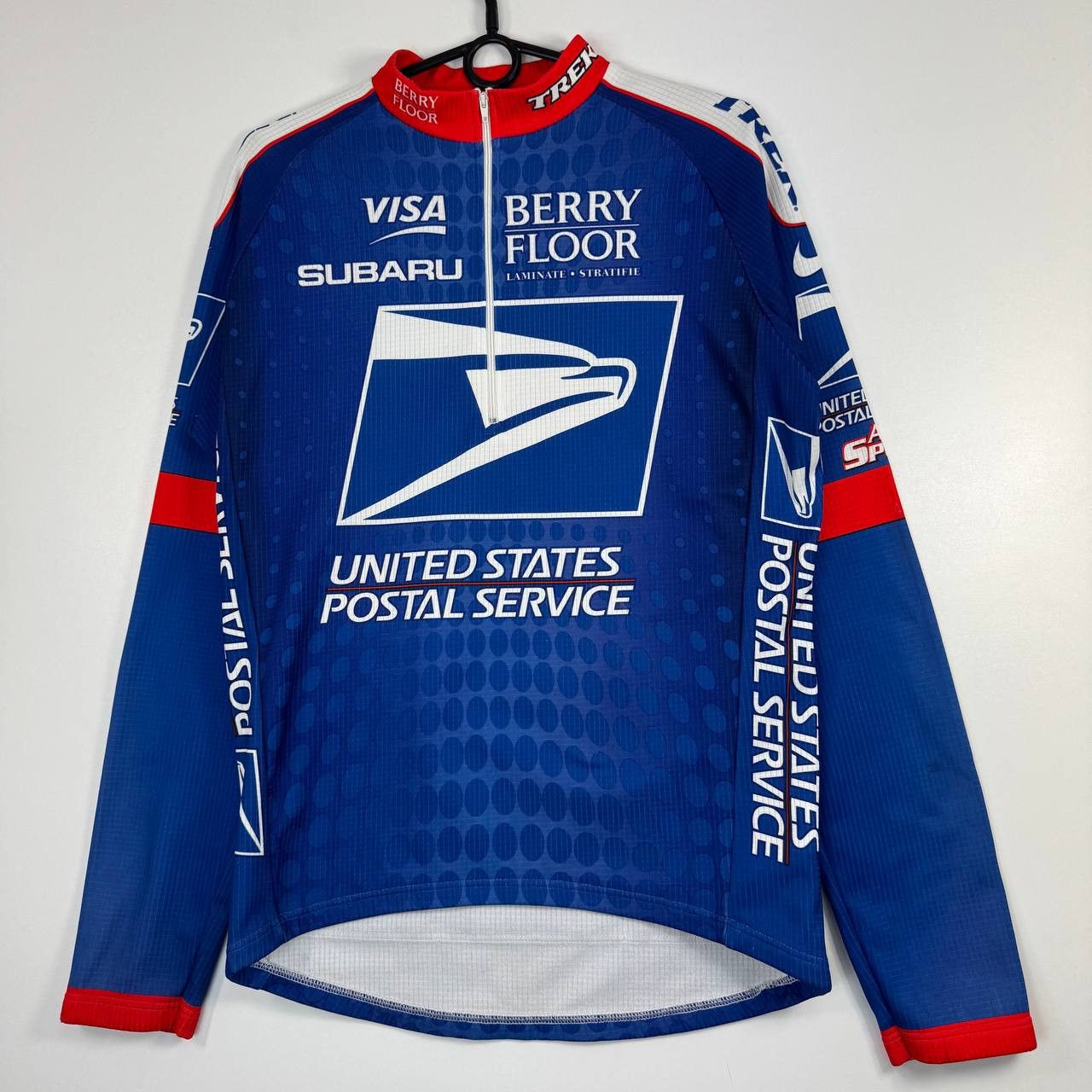 Other USPS Cycling Jersey Long Sleeve Blue Red Mens Size M Size US M / EU 48-50 / 2 - 1 Thumbnail