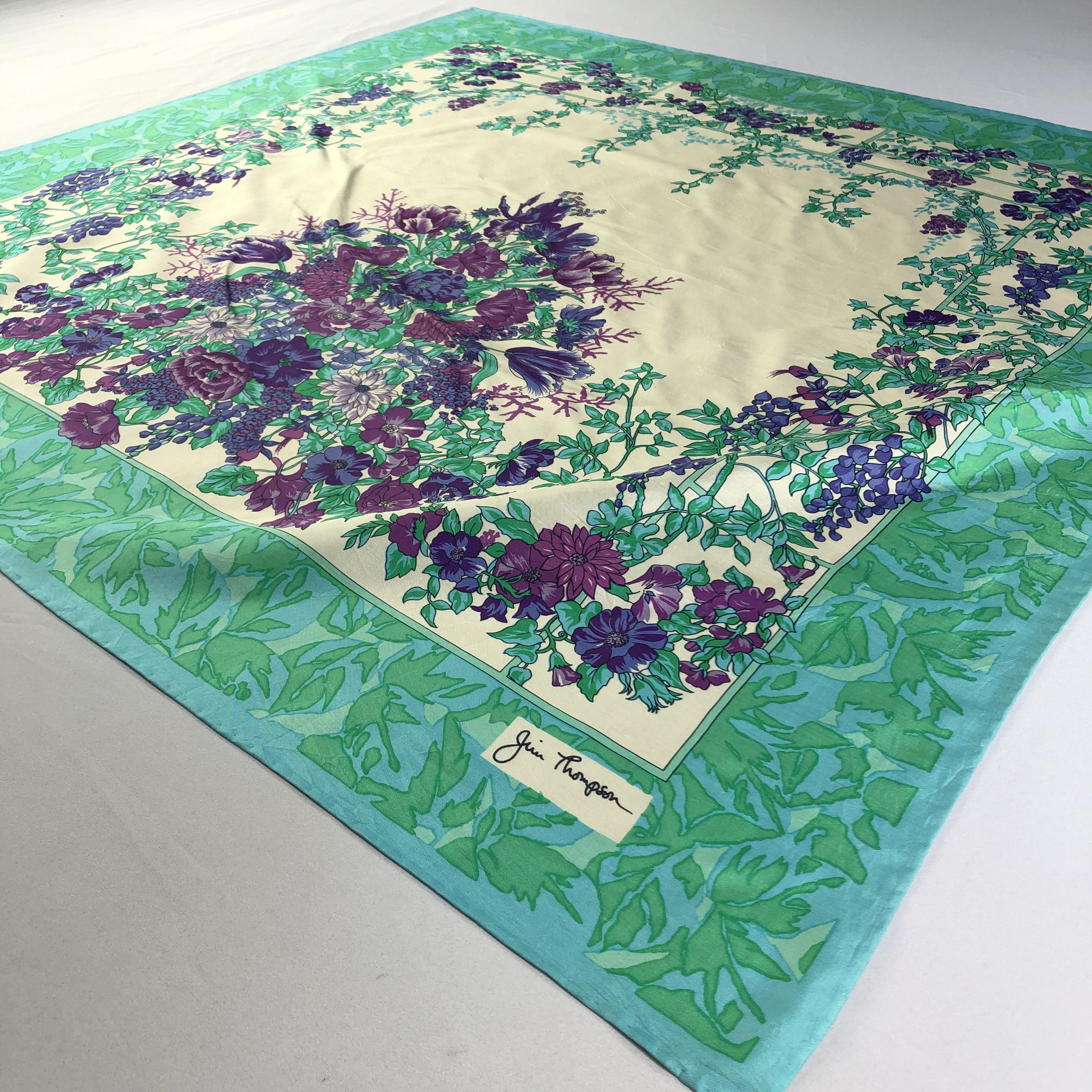 Jim Thompson × Vintage Vintage Jim Thompson Silk Scarf Size ONE SIZE - 3 Thumbnail