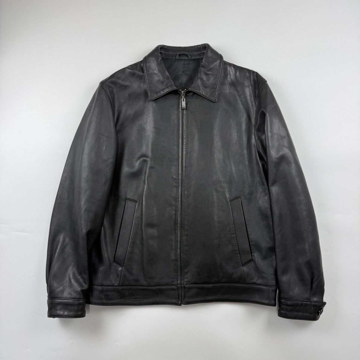Balenciaga Vintage Balenciaga Lamb Leather Zip Up Jacket Size US L / EU 52-54 / 3 - 1 Thumbnail
