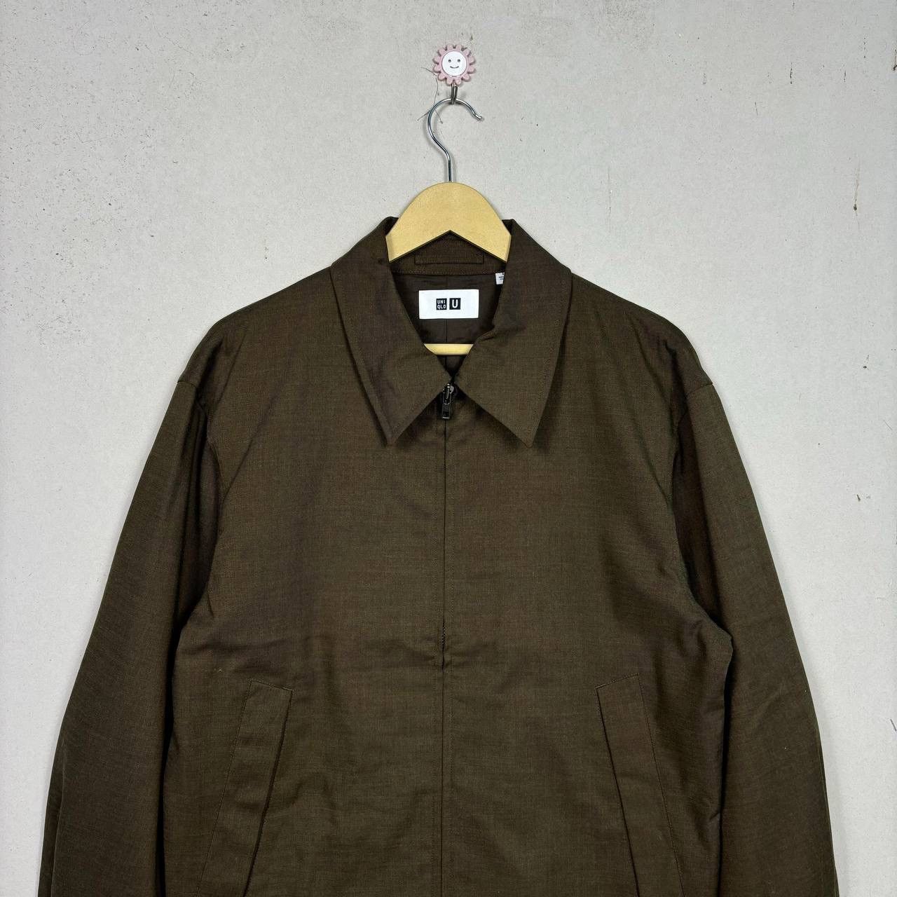 Lemaire × Uniqlo Uniqlo U Lemaire Wool Blend Zip Up Blouson Jacket Brown S Size US S / EU 44-46 / 1 - 3 Thumbnail