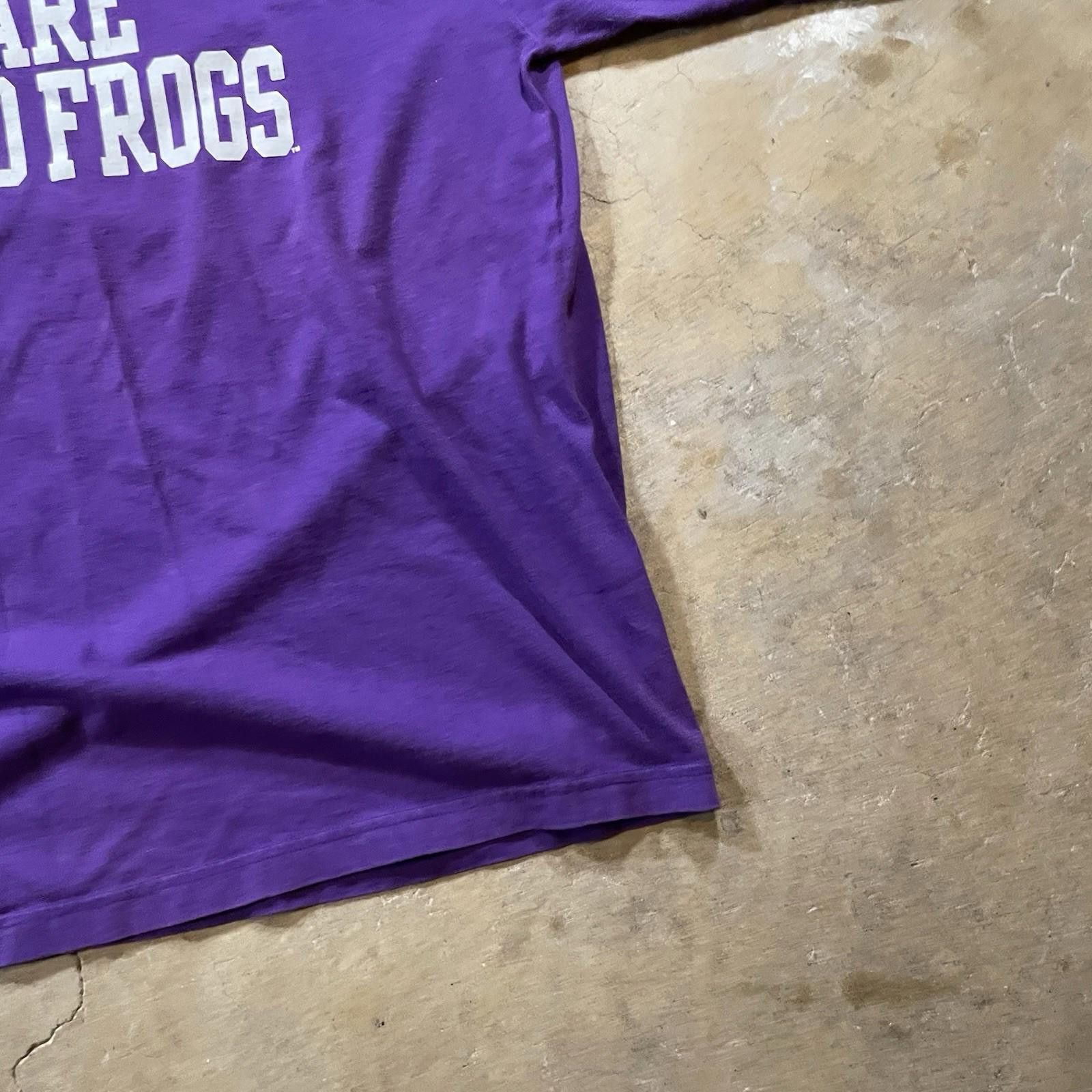 Adidas TCU Horned Frogs Long Sleeve Purple Shirt Adidas Large Size ONE SIZE - 4 Thumbnail