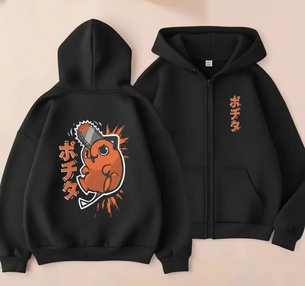 Japanese Brand Anime Chainsaw Man Pochita Dog Zip-Up Hoodie Sweatshirt Size US XL / EU 56 / 4 - 1 Thumbnail