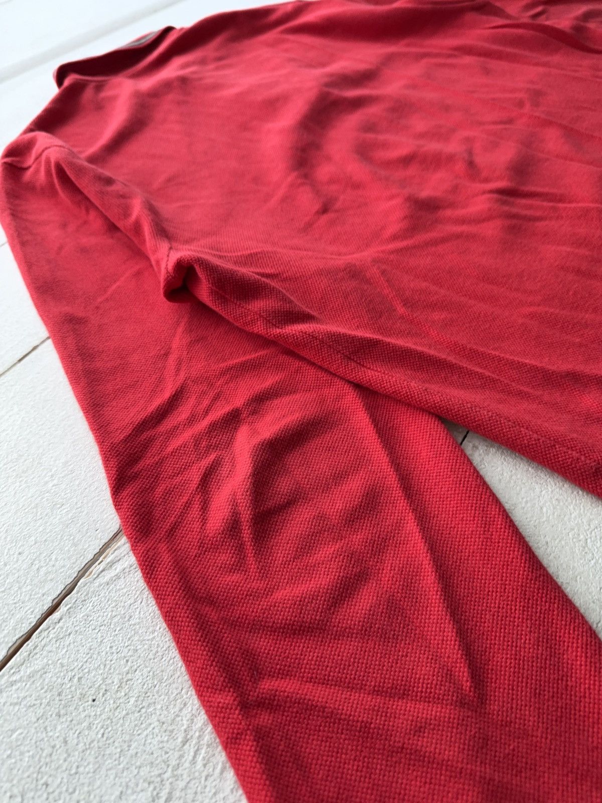 Polo Ralph Lauren 00s. Polo Ralph Lauren Red Long Sleeve Polo Shirt Vintage L Size US L / EU 52-54 / 3 - 14 Thumbnail