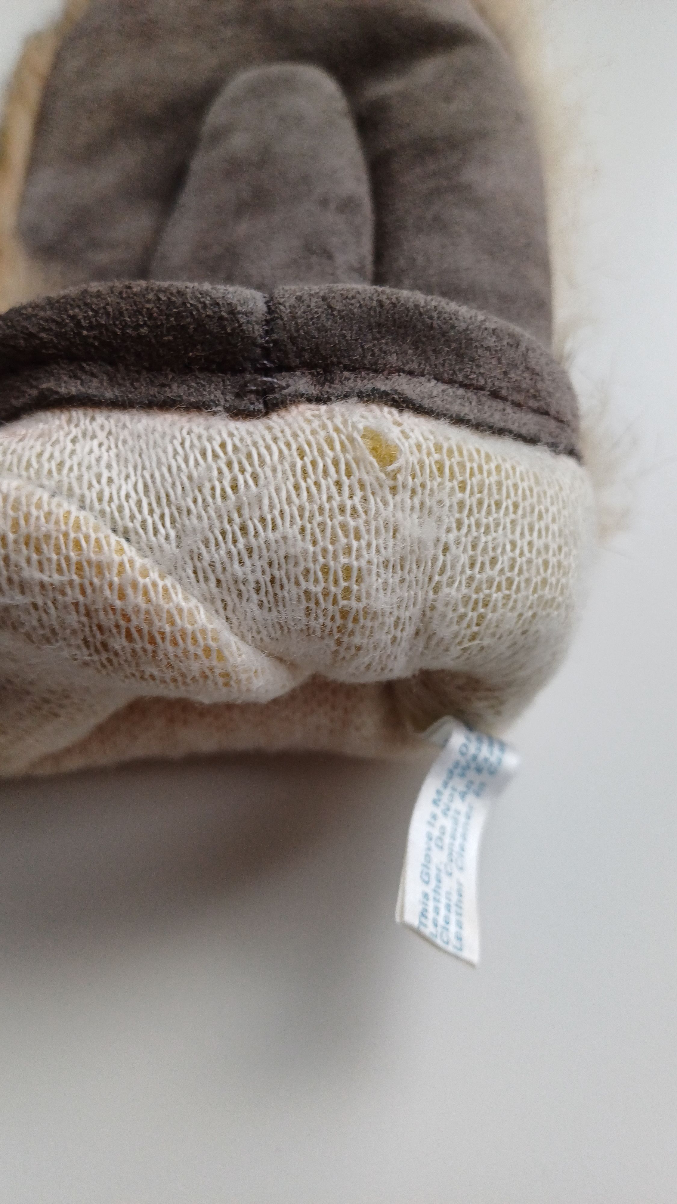 Vintage Beautiful gloves made of rabbit fur size S Size ONE SIZE - 4 Thumbnail