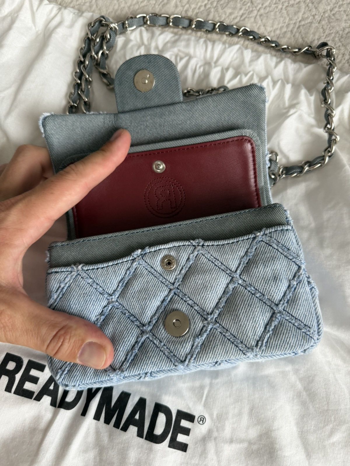 READYMADE Readymade Mini Chain denim Bag Size ONE SIZE - 4 Thumbnail