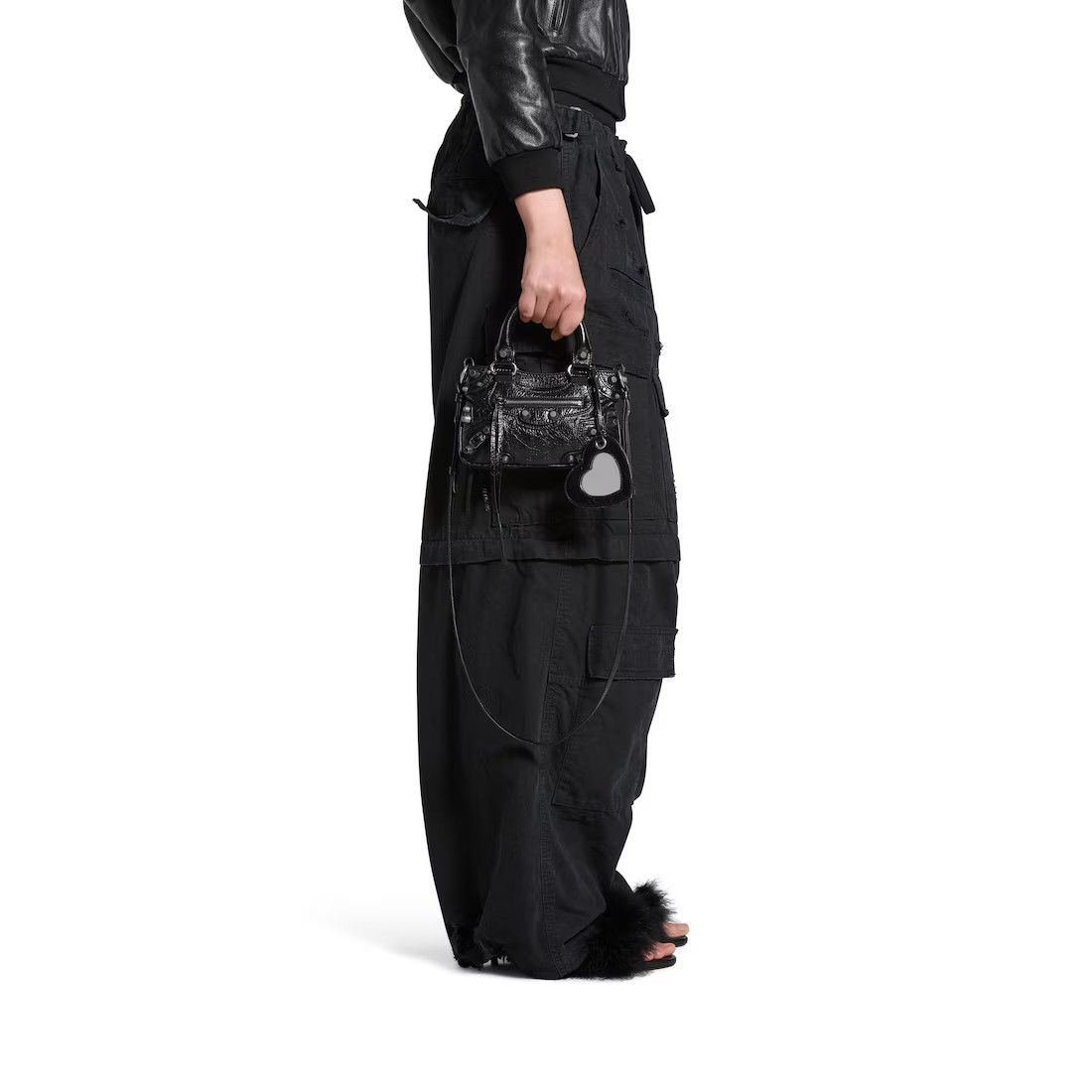 Balenciaga o1srvl11e1124 Size: OS / Neo Cagole Mini Tote Bag in Black Size ONE SIZE - 4 Thumbnail