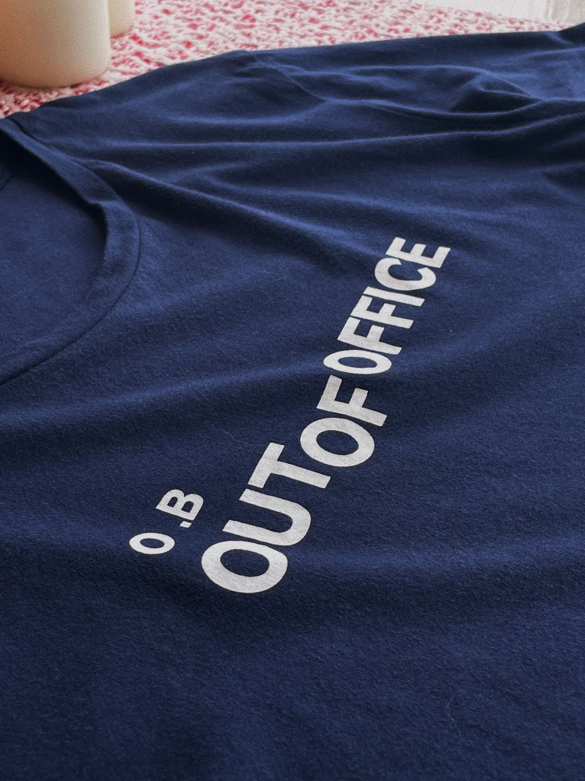 Orlebar Brown Orlebar Brown “Out Of Office” Navy T-Shirt Size US L / EU 52-54 / 3 - 4 Thumbnail