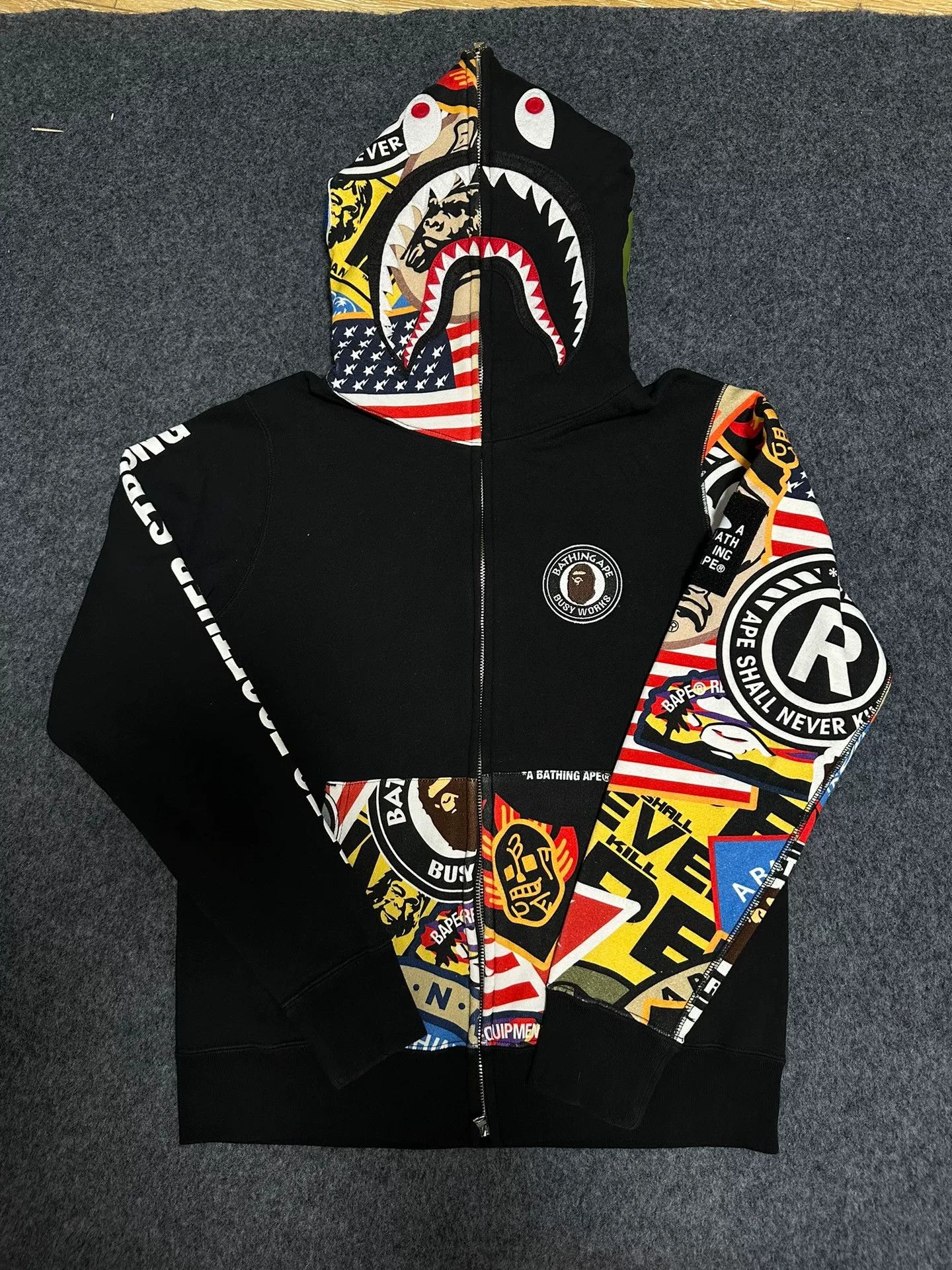 Bape Bape Multi Shark Velcro Designer Size US M / EU 48-50 / 2 - 1 Thumbnail