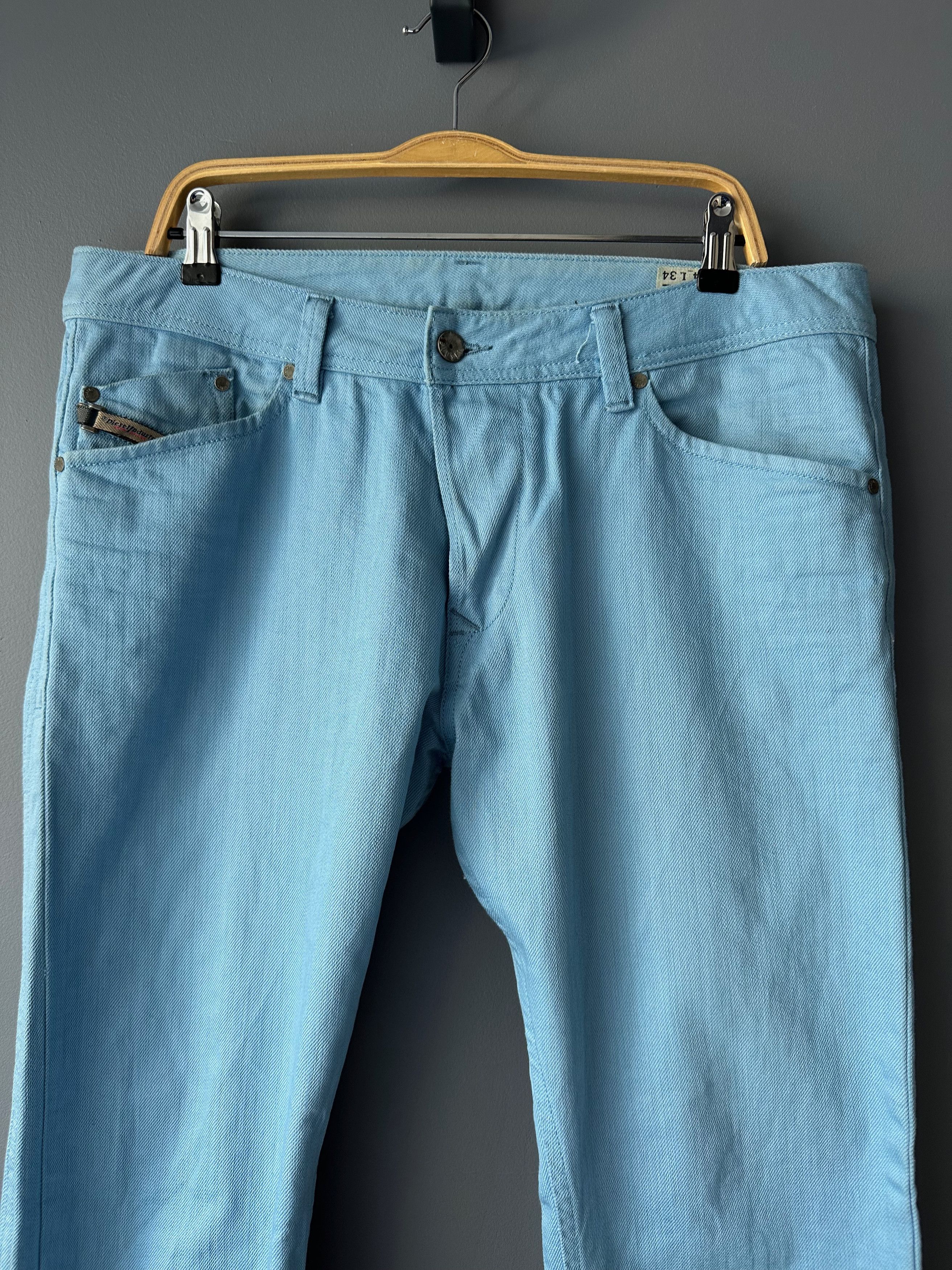 Diesel Diesel Darron Regular Slim Tapered Baby Blue 34 x 34 Size US 34 / EU 50 - 2 Thumbnail