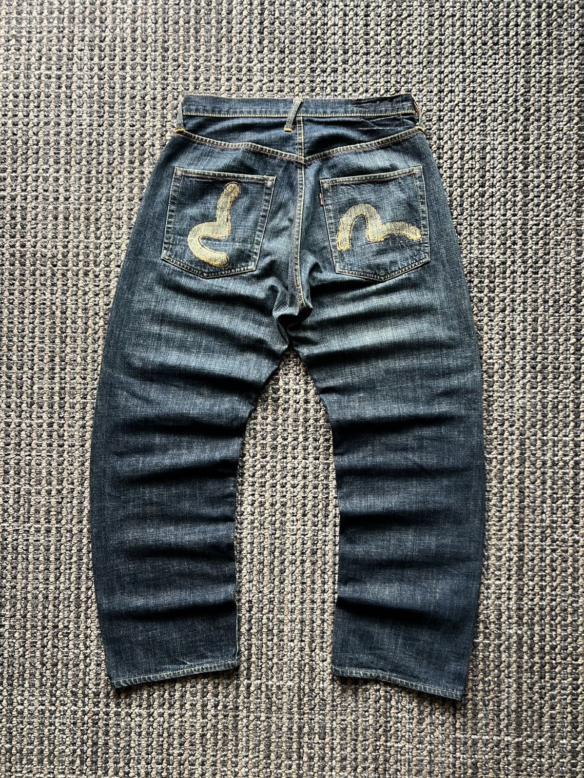 【り】EVISU Big Seagull Denim Jeans W34 Evisu Evisu Vintage Distressed Seagull Baggy Jeans W34 | Grailed
