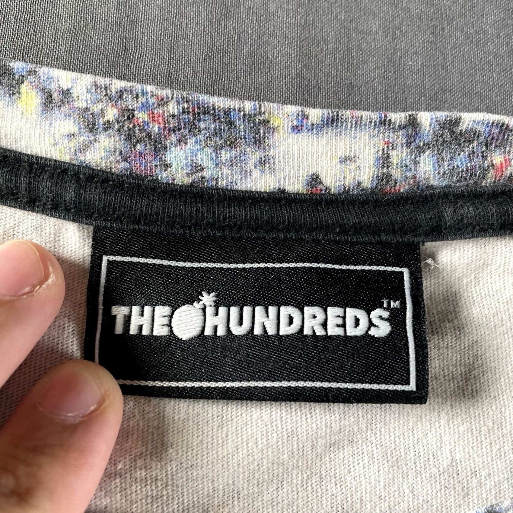 The Hundreds The Hundreds Shirt Men’s Medium Adam Bomb Logo Crowd Protest Shirt 90s Skater Graphic Print Multicolor Cotton Short Sleeve Crew Neck Double-Sided Mens Size US M / EU 48-50 / 2 - 7 Thumbnail
