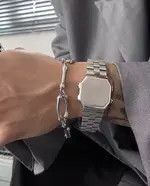 Jewelry Fashion hip hop titanium steel skeleton bracelet chain Size ONE SIZE - 2 Thumbnail