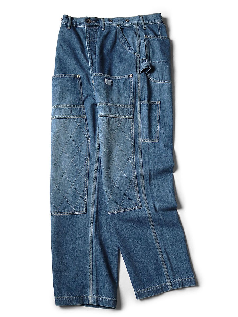 Kapital Kapital 11.5 oz Denim Lumber Pants Processed indigo new 3 Size US 33 - 7 Thumbnail