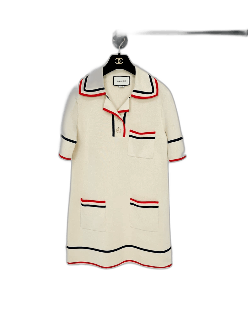 Gucci Gucci Wool Dress with Colorful Trim Size XS / US 0-2 / IT 36-38 - 1 Thumbnail