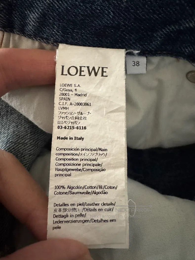 Loewe Loewe SS25 Pre-selected Series Curved Knife Denim Trousers Size 25" / US 0 / IT 36 - 4 Thumbnail