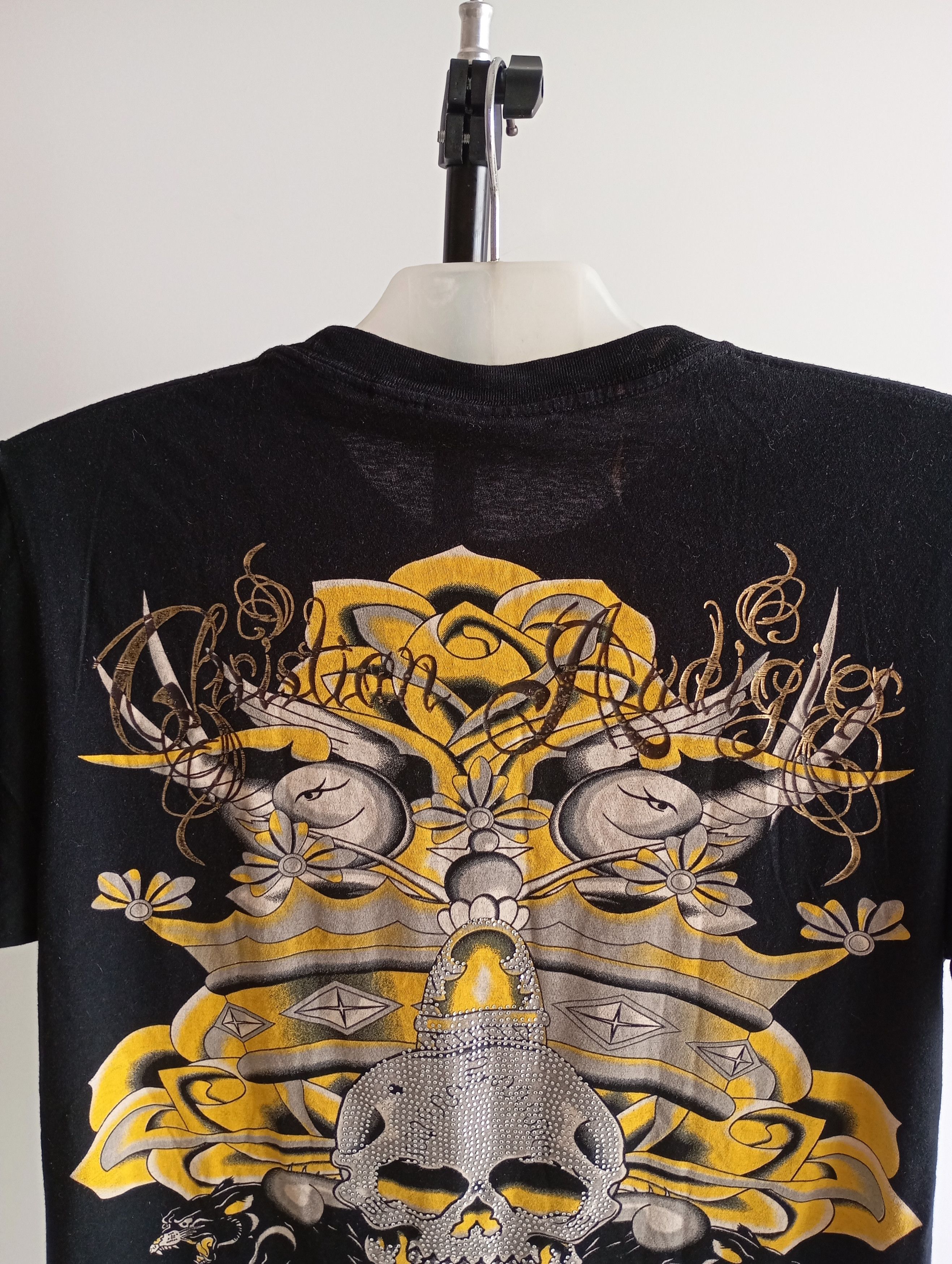 Christian Audigier Vintage Christian Audigier “Crystal Scull” T-Shirt Size US M / EU 48-50 / 2 - 7 Thumbnail