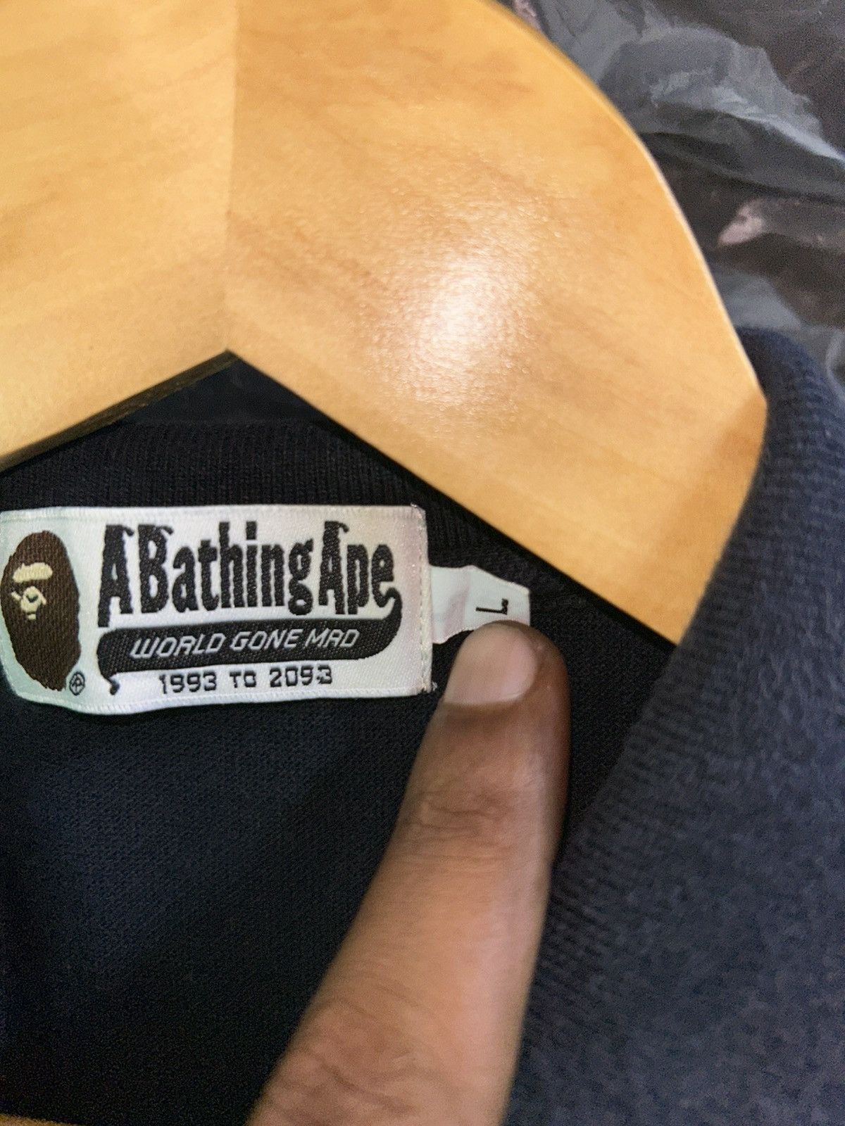 Bape A Bathing Ape Black Polo Tee Size US L / EU 52-54 / 3 - 12 Thumbnail