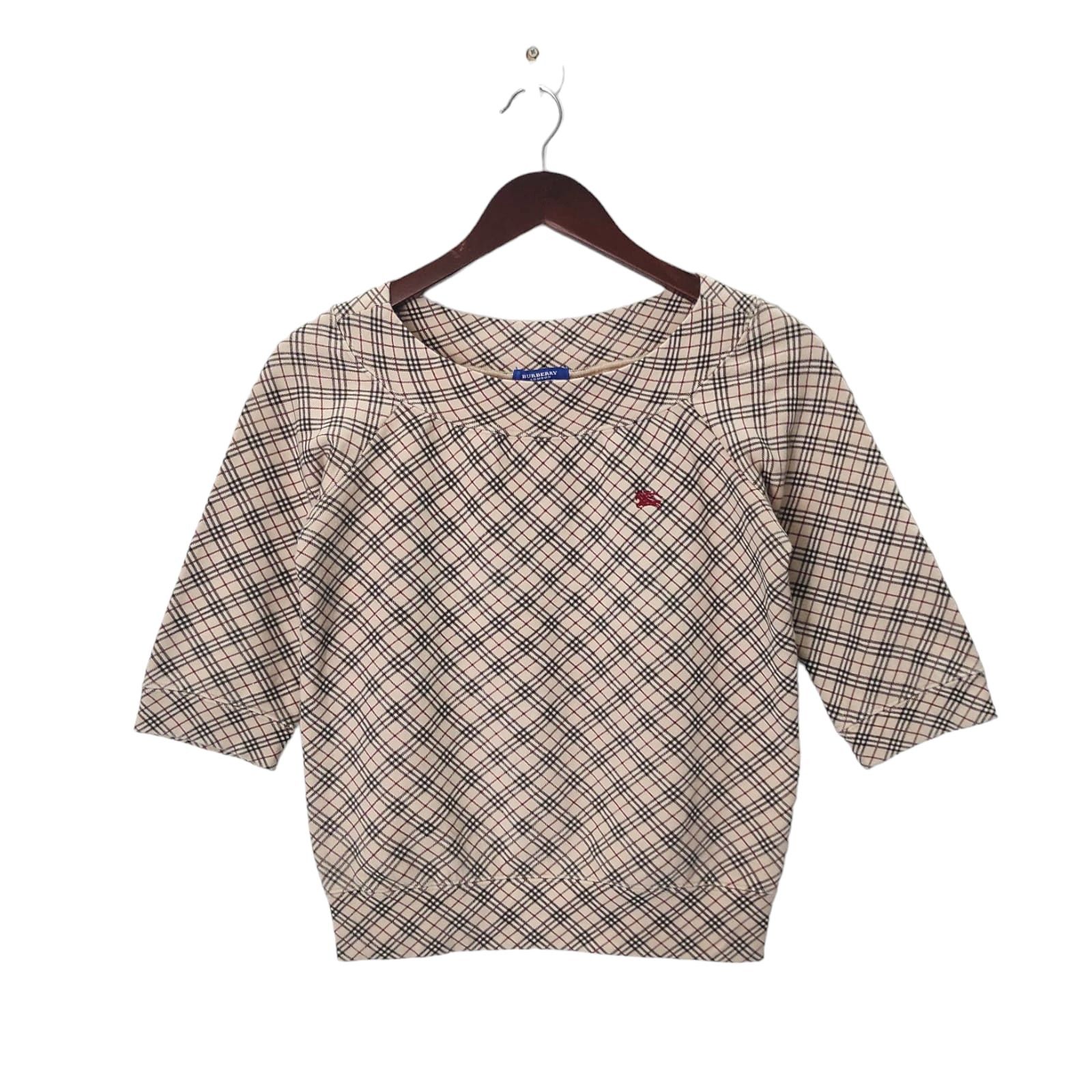 Burberry Burberry Novacheck Crop Tops Size M / US 6-8 / IT 42-44 - 1 Thumbnail