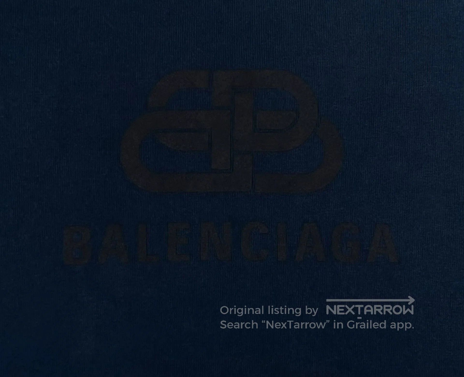 Balenciaga Balenciaga Blue Black Logo Short Sleeve Tee. Size US XS / EU 42 / 0 - 4 Thumbnail