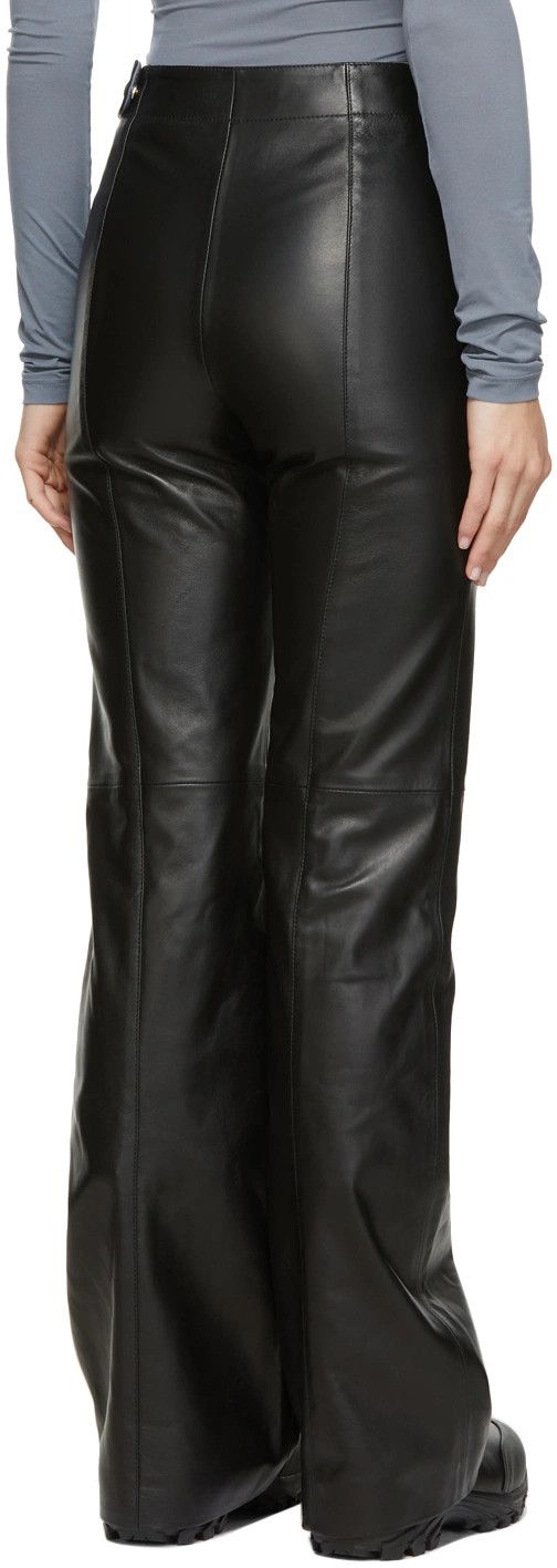 Off-White o1y1225 Leather Pant in Black Size 27" / US 4 / IT 40 - 3 Thumbnail