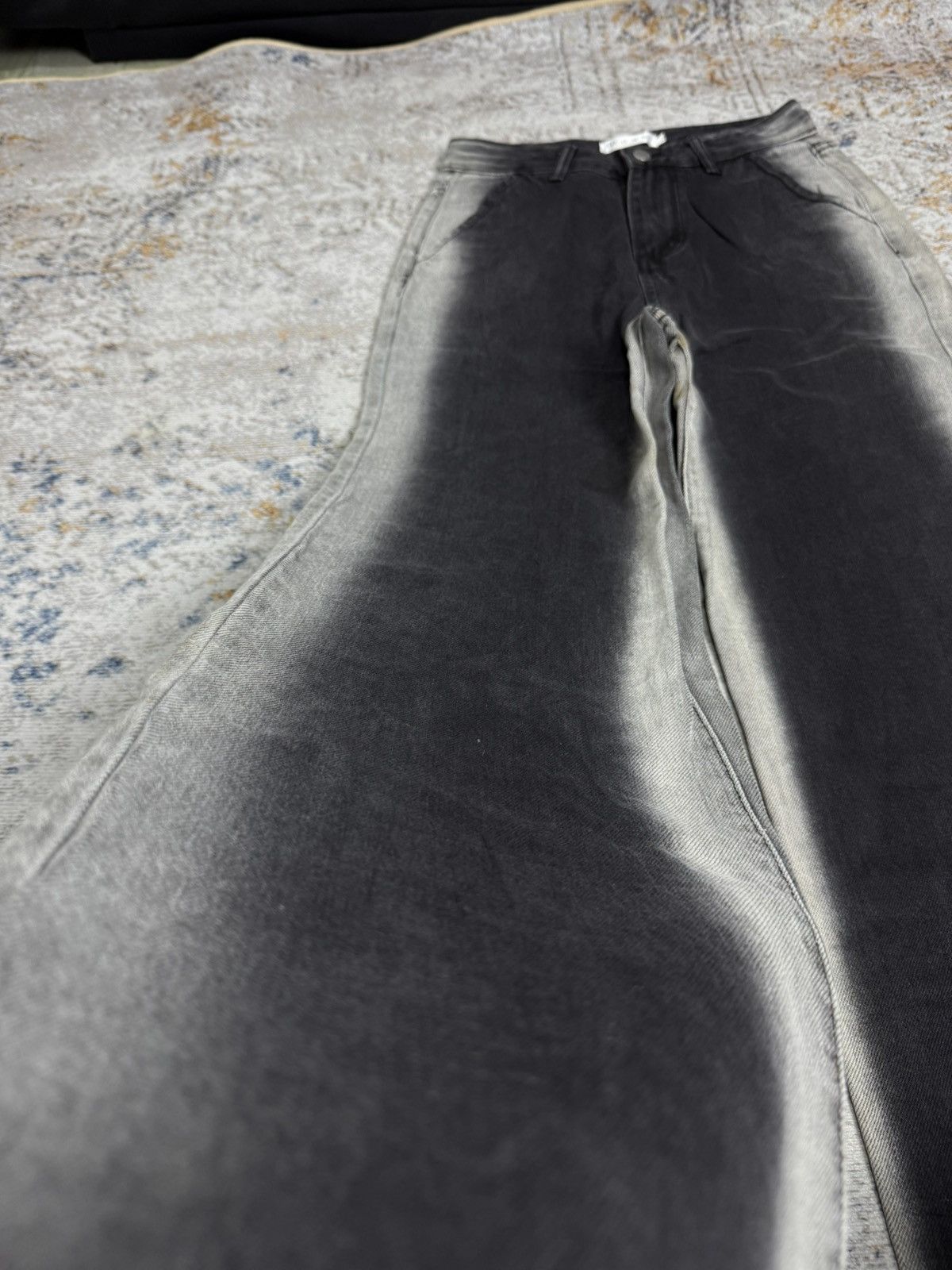 Tornado Mart Peom y2k ifsix style denim pants Size US 27 - 2 Thumbnail