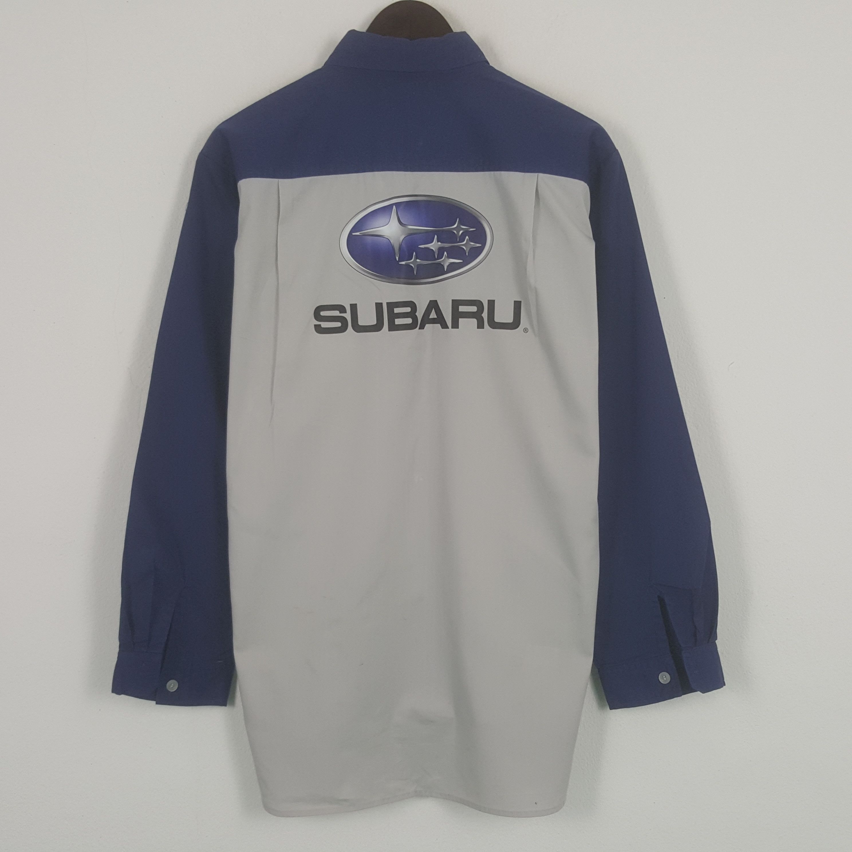 Japanese Brand × Vintage Vintage Subaru Racing Custom Art Button Up Jacket Size US L / EU 52-54 / 3 - 1 Thumbnail