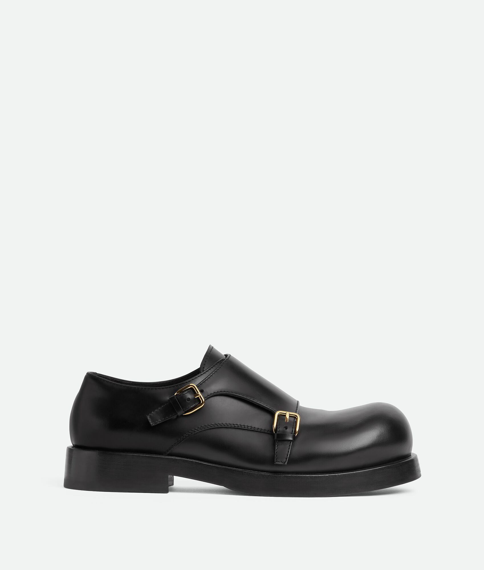 Bottega Veneta o1w1db10825 Helium Monk Strap Loafers in Black Size US 8 / EU 41 - 1 Thumbnail