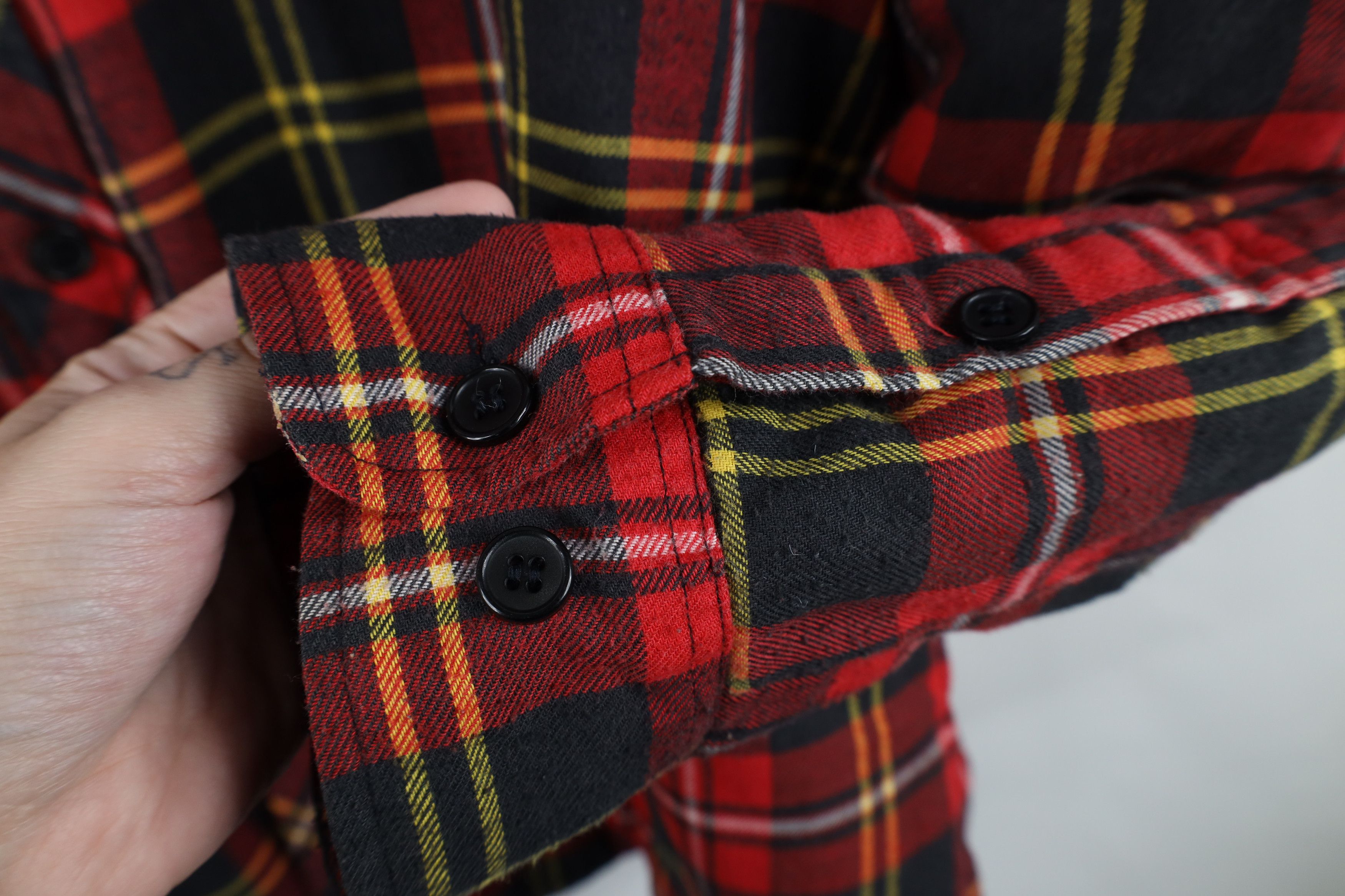 Vintage Vintage 90s Streetwear Quilted Flannel Button Shirt Jacket Size US M / EU 48-50 / 2 - 9 Thumbnail