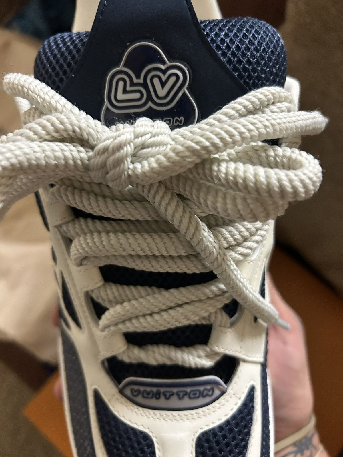 Louis Vuitton Louis Vuitton Skate Sneaker “Marine” “Navy” Size US 10 / EU 43 - 11 Thumbnail
