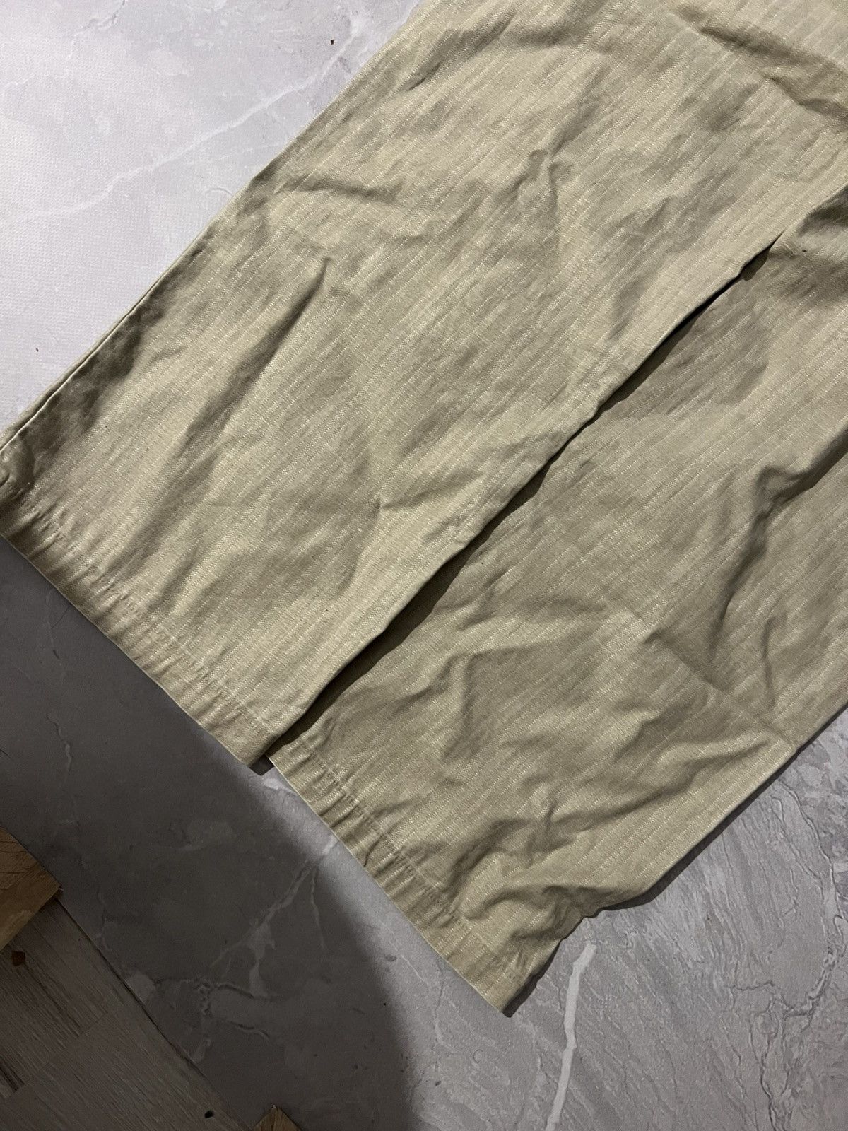 Japanese Brand Distressed Baggy Beige Y2K Jean — Number Nine Style Size US 31 - 5 Thumbnail