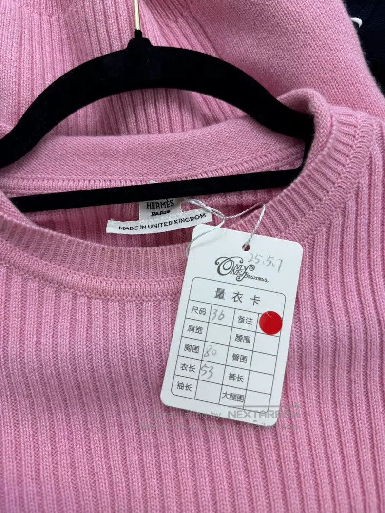Hermes Hermes Pink Knit Short Sleeve Size XS / US 0-2 / IT 36-38 - 4 Thumbnail