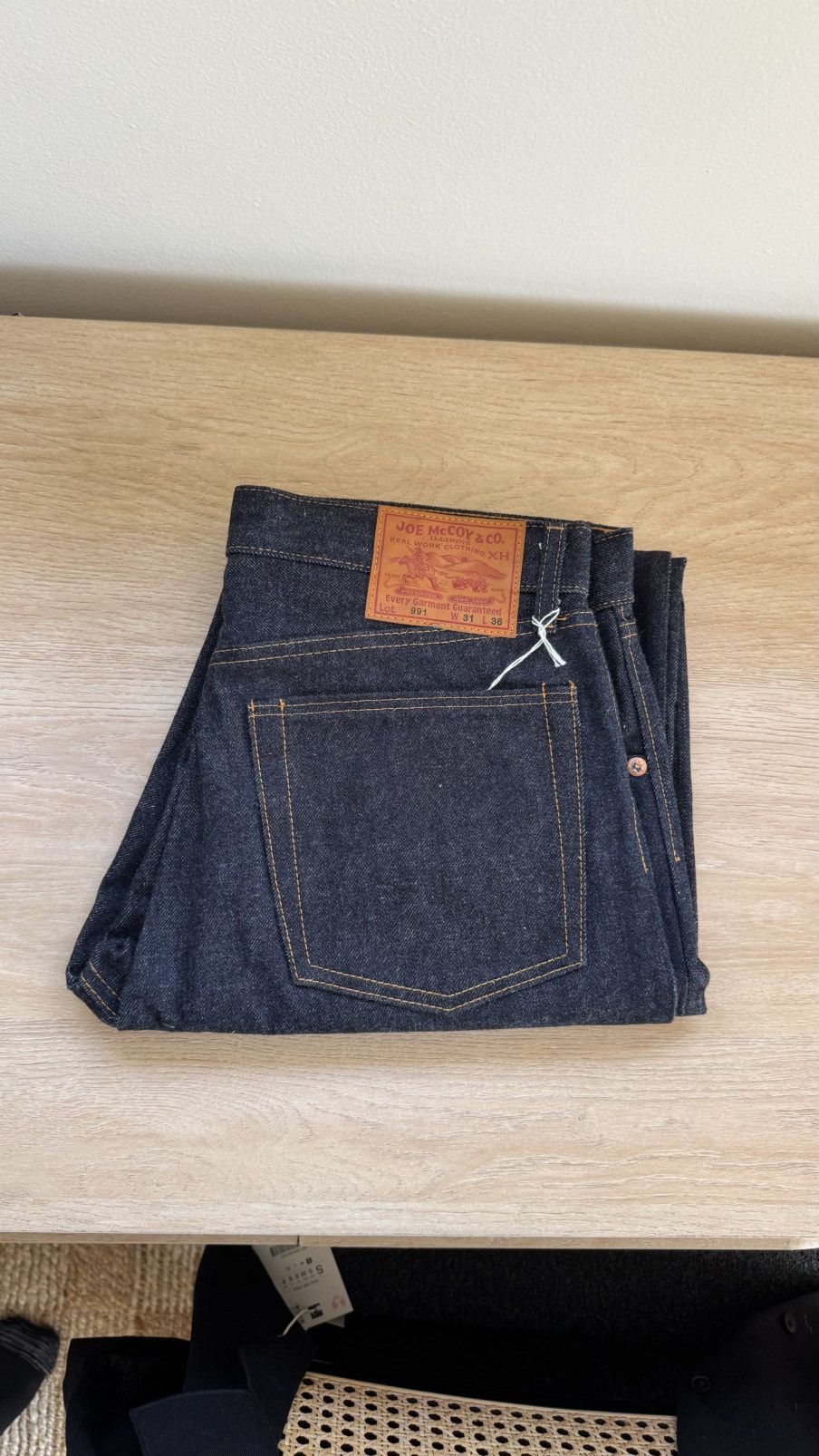 The Real McCoy's THE REAL McCOYS - JOE McCOY Lot 991 TAPERED SELVEDGE DENIM Size US 31 - 1 Thumbnail