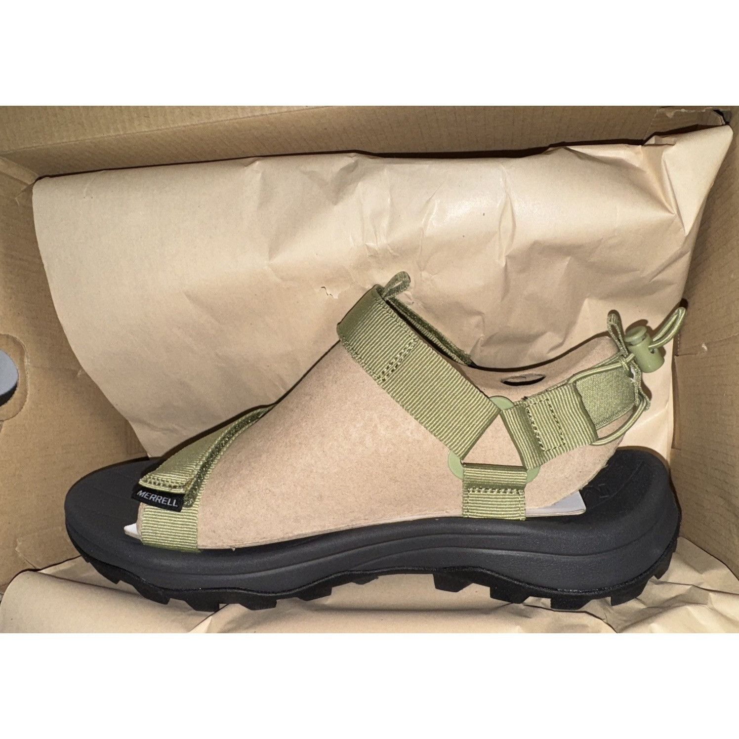Merrell Mens Merrell Speed Fusion Web Sport Sandal Coyote/Khaki Hook Size US 9 / EU 42 - 10 Thumbnail
