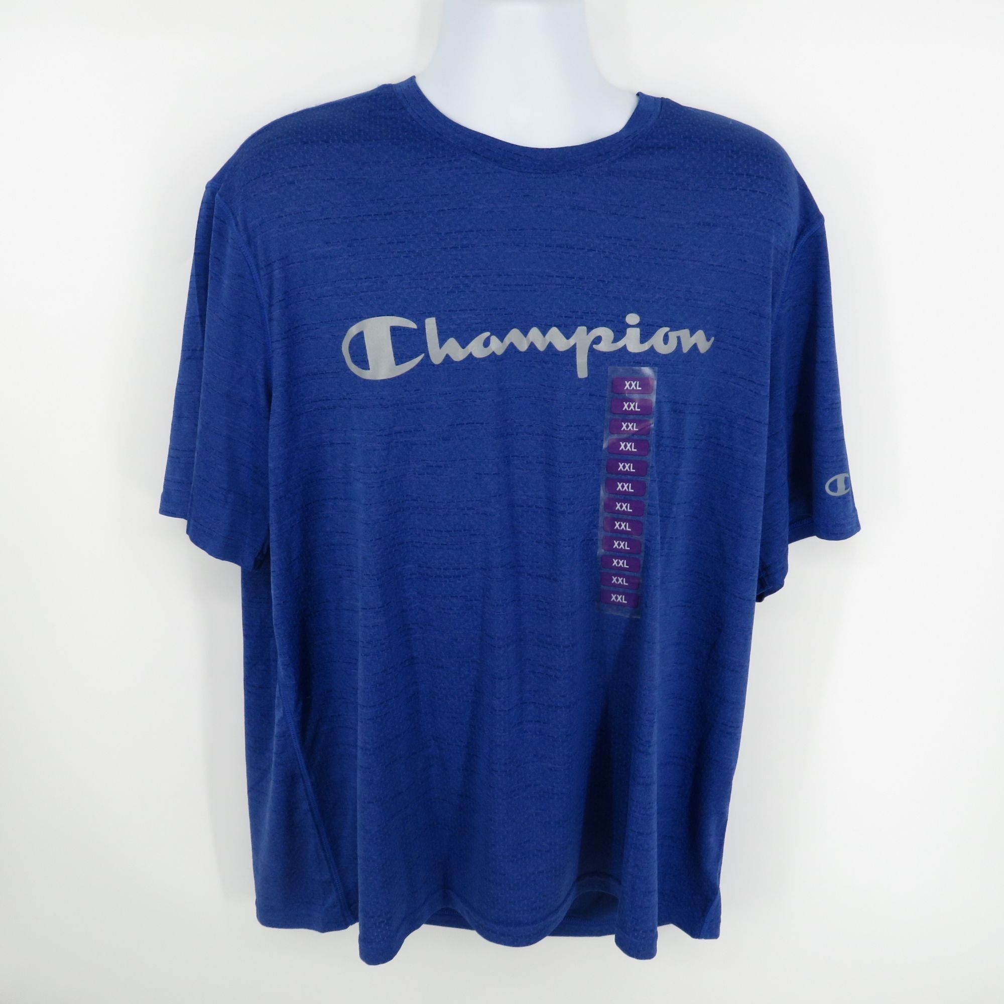 Champion Champion Mens Blue Short Sleeve Logo T-Shirt XXL NWT Size US XXL / EU 58 / 5 - 1 Thumbnail
