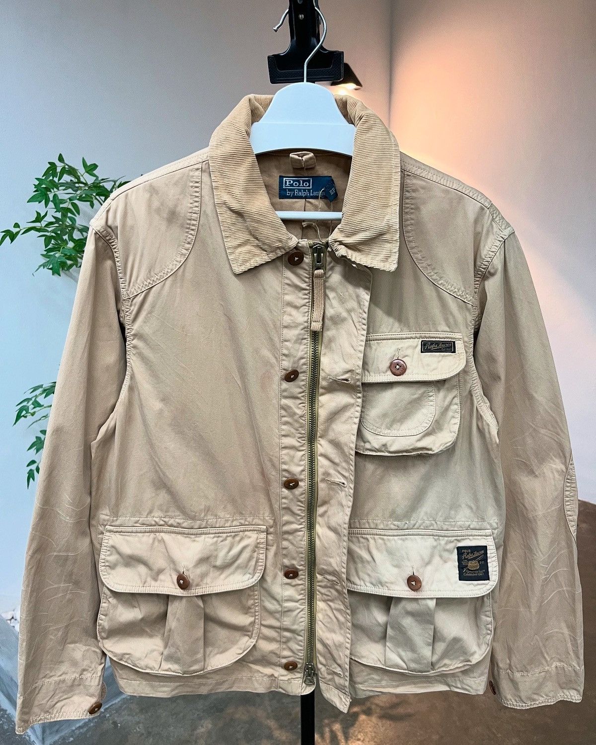 Other VINTAGE 90's POLO RALPH LAUREN HUNTING FIELD JACKET Size US L / EU 52-54 / 3 - 5 Thumbnail
